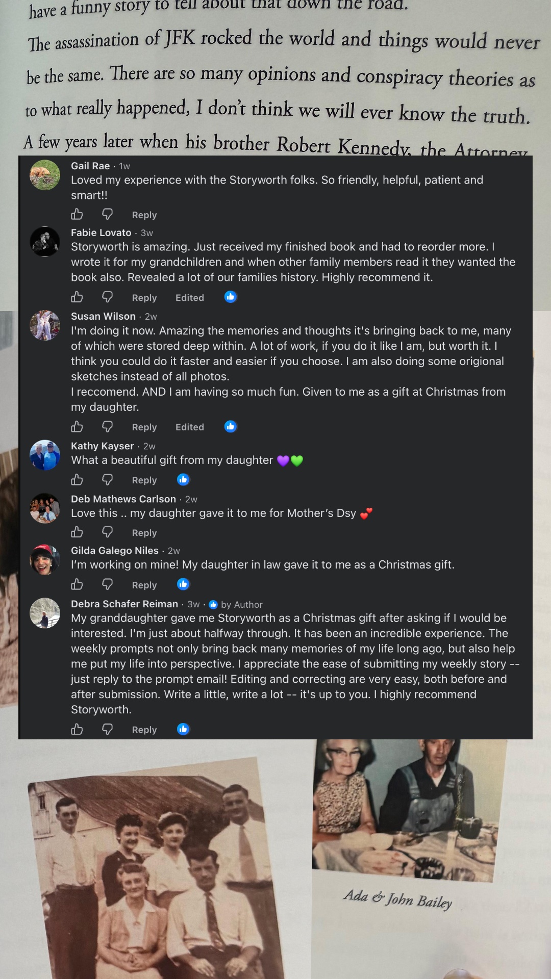 Storyworth Facebook ad