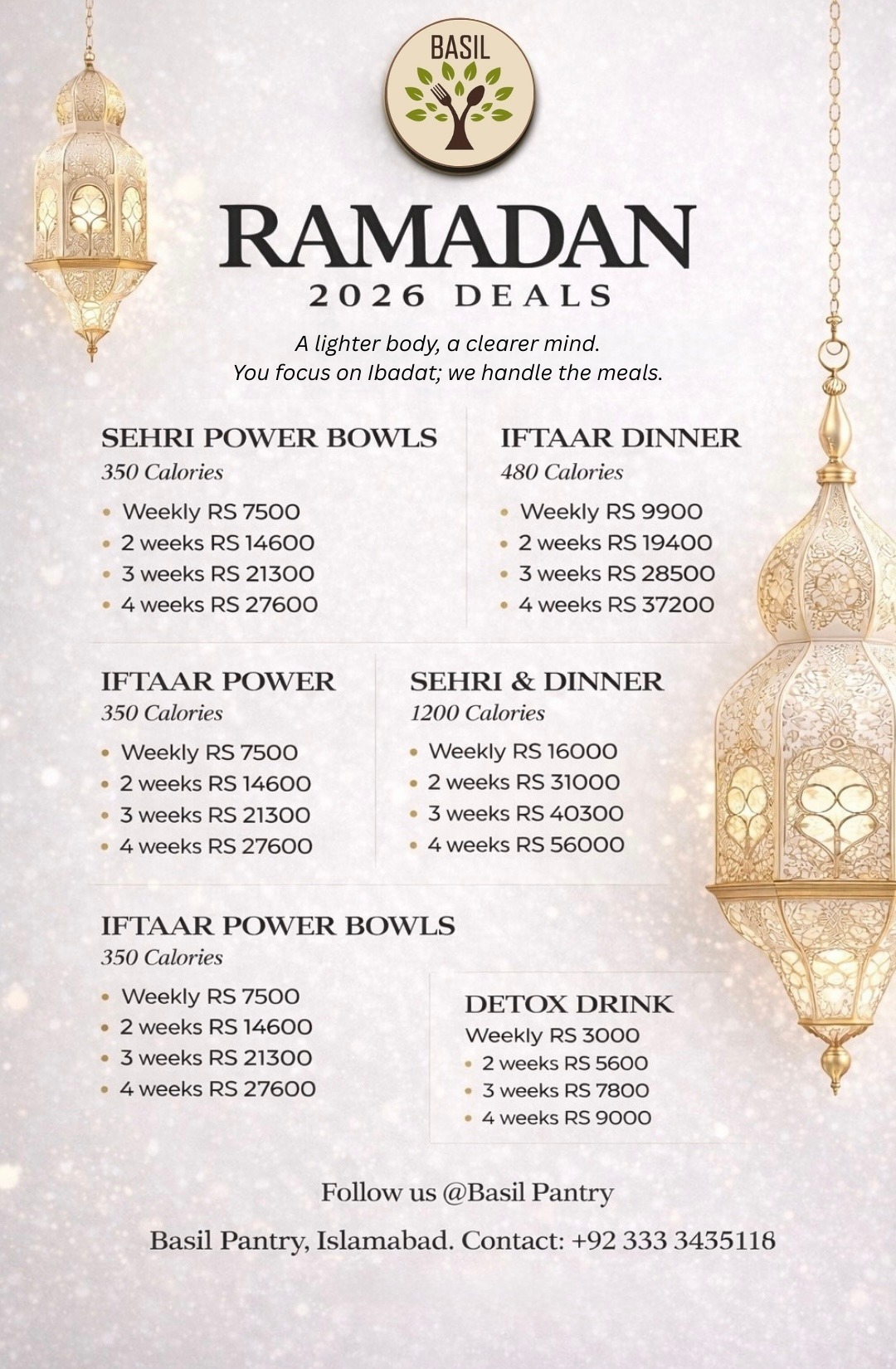 Basil Facebook ad: Ramadan Deals
