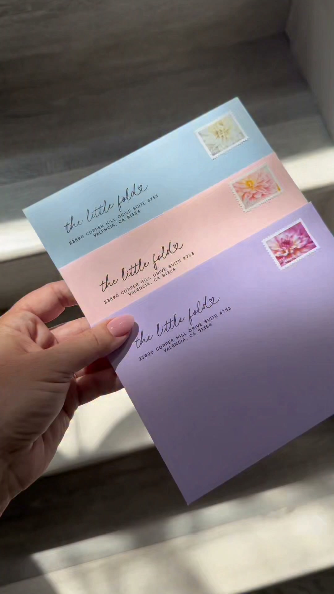 the little fold Facebook ad: real mail, made with love