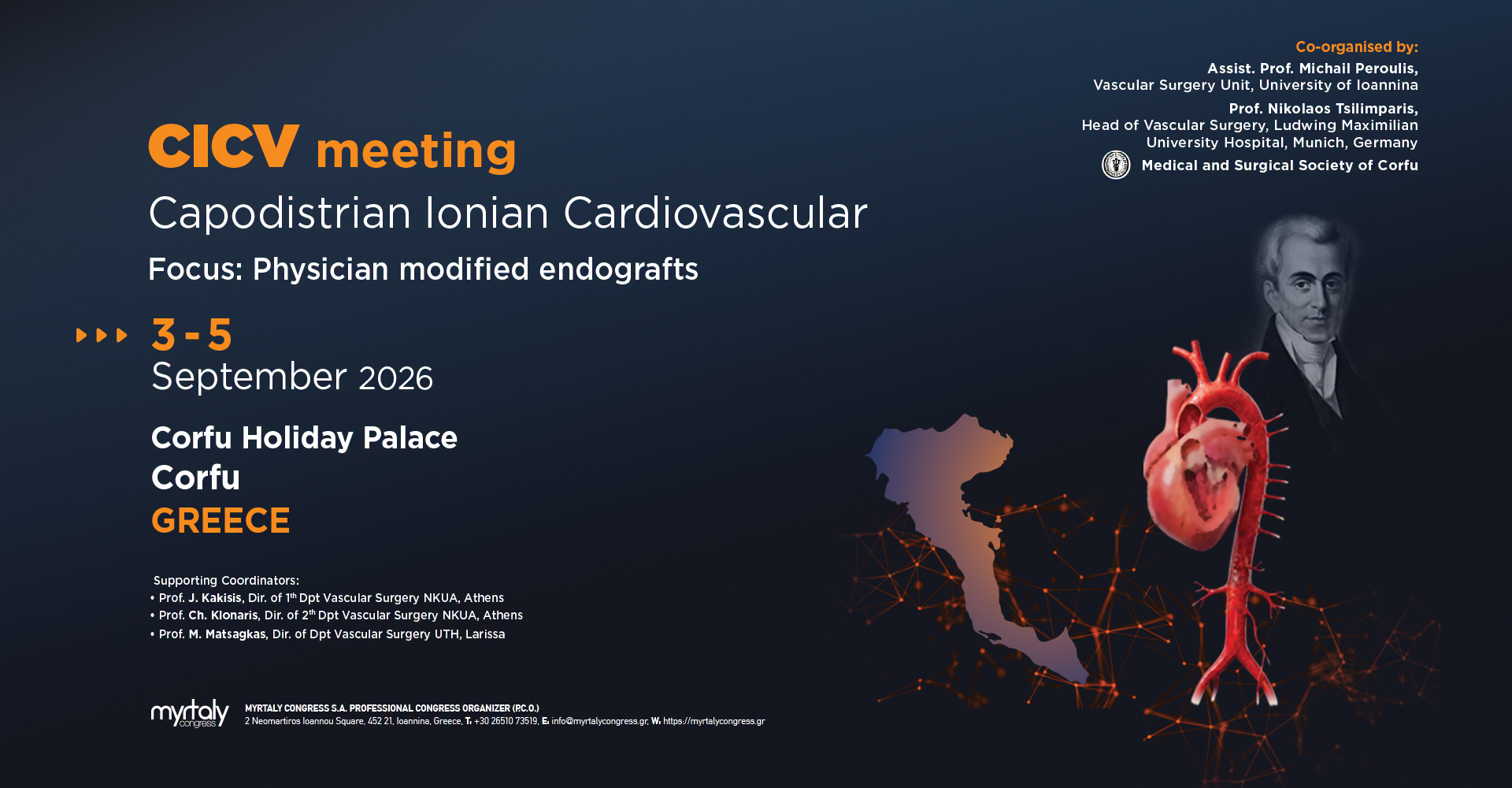 Myrtaly Congress Facebook ad: Capodistrian Ionian Cardiovascular (CICV) Meeting