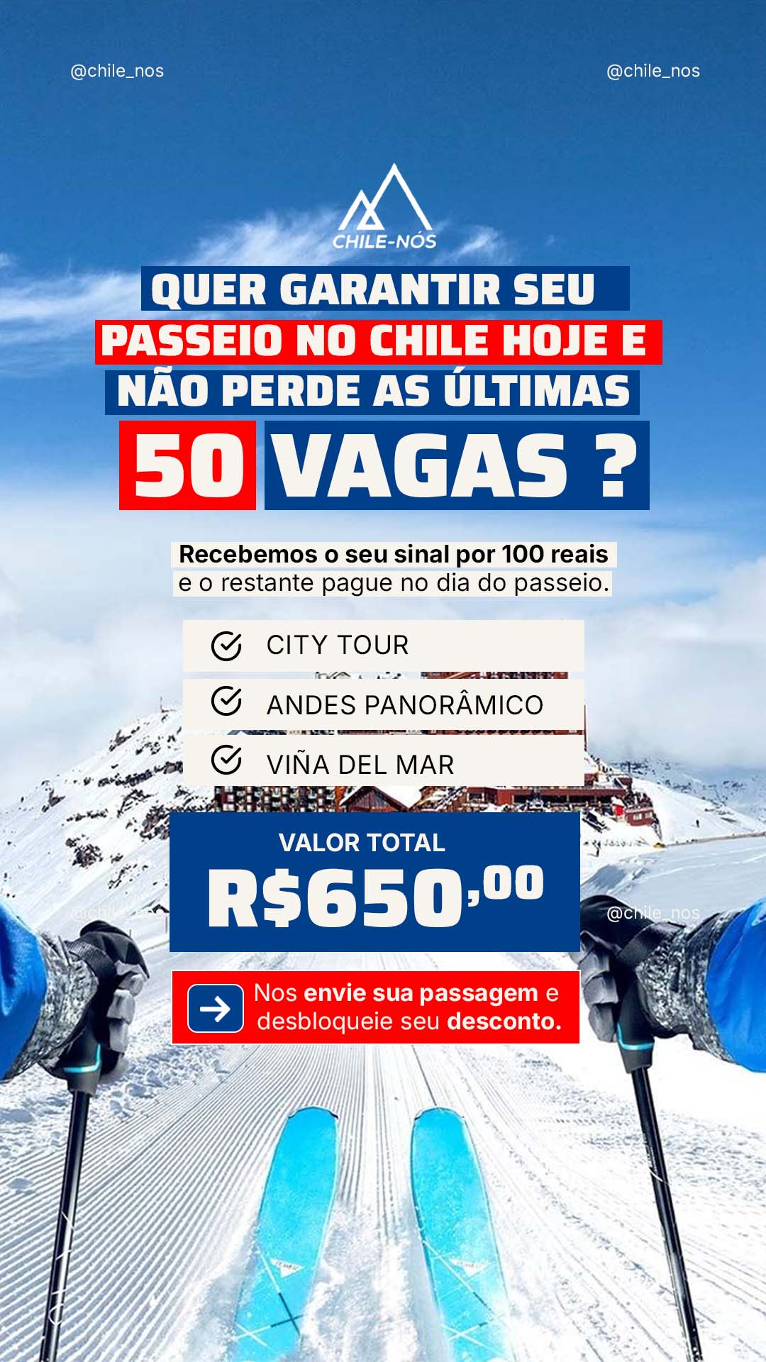 Chile-Nós Facebook ad: Converse conosco