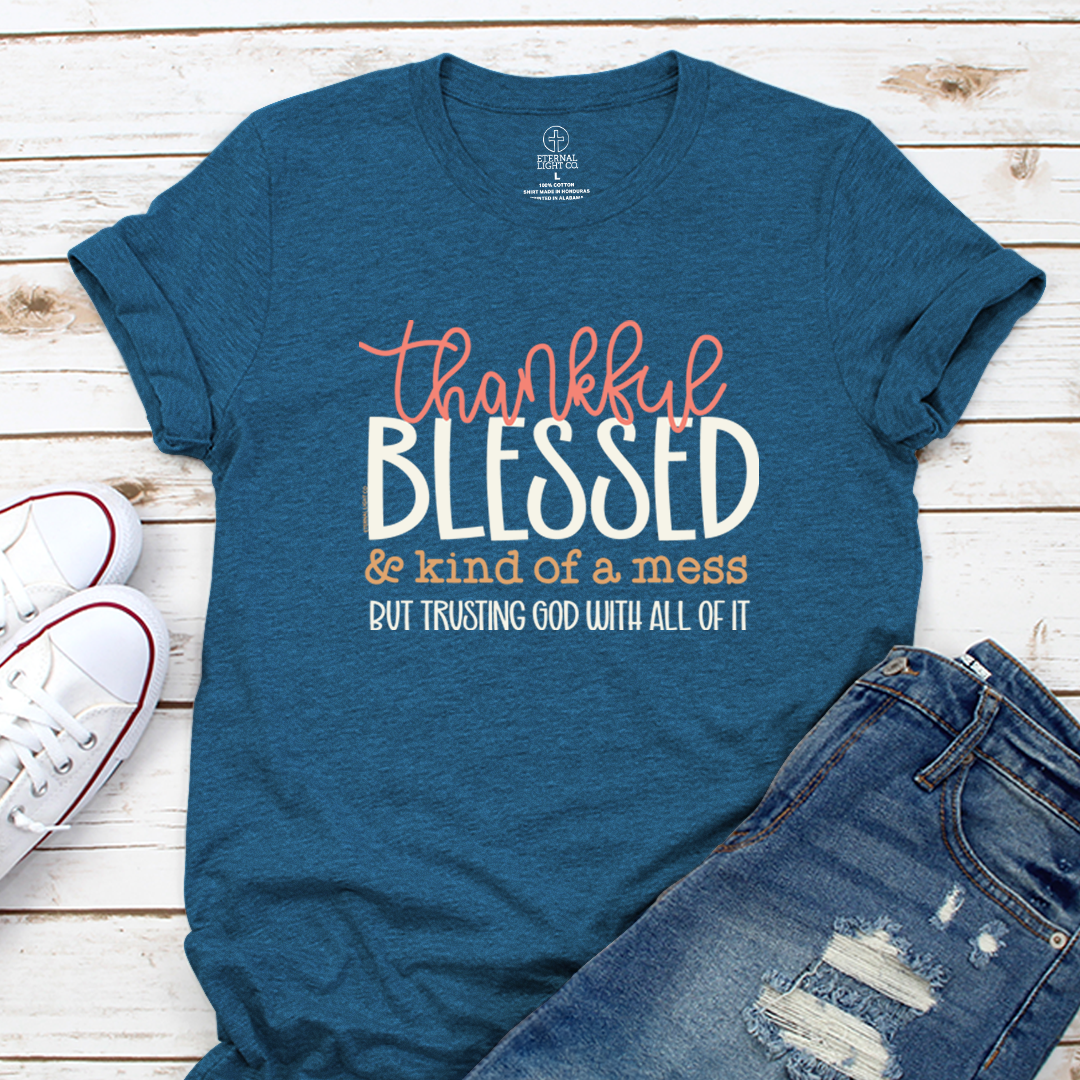 Eternal Light Co. Facebook ad: Faith-Filled Tees just $14.95
