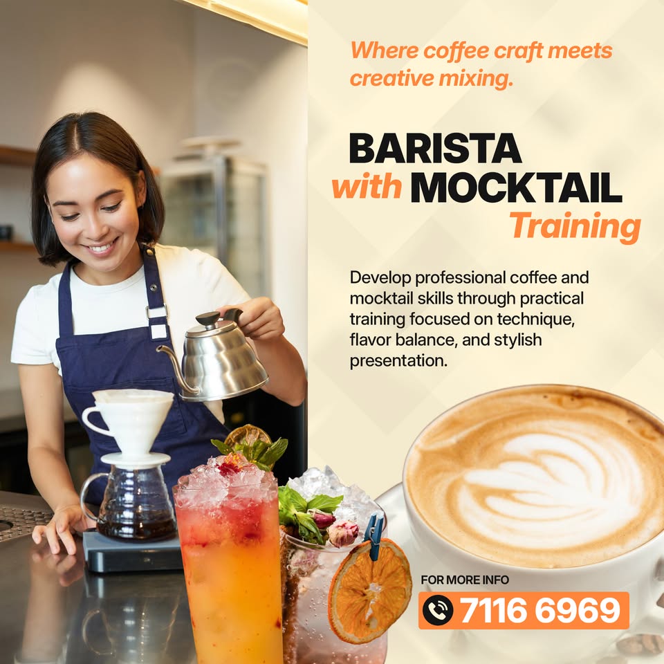 Skilled Diploma Programs In Qatar Facebook ad: Barista Training