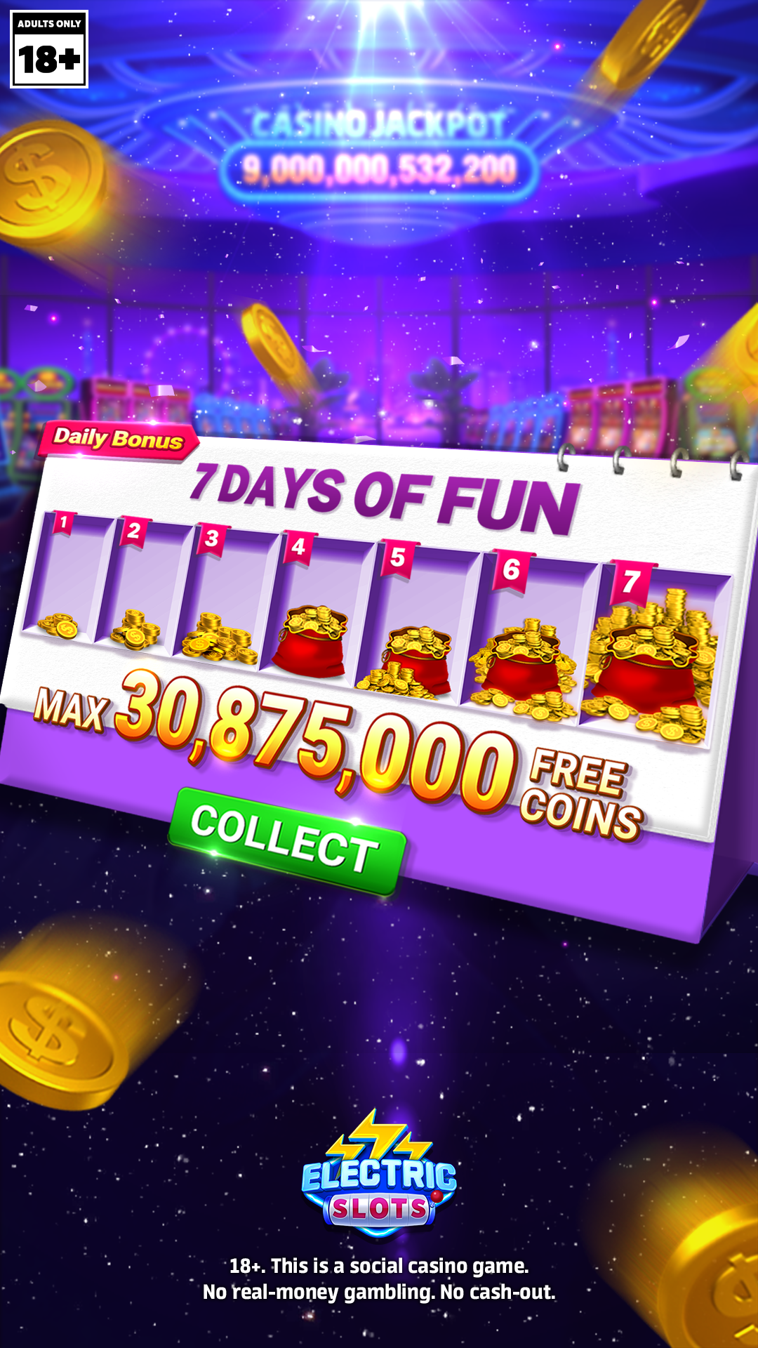 Electric Slots Facebook ad