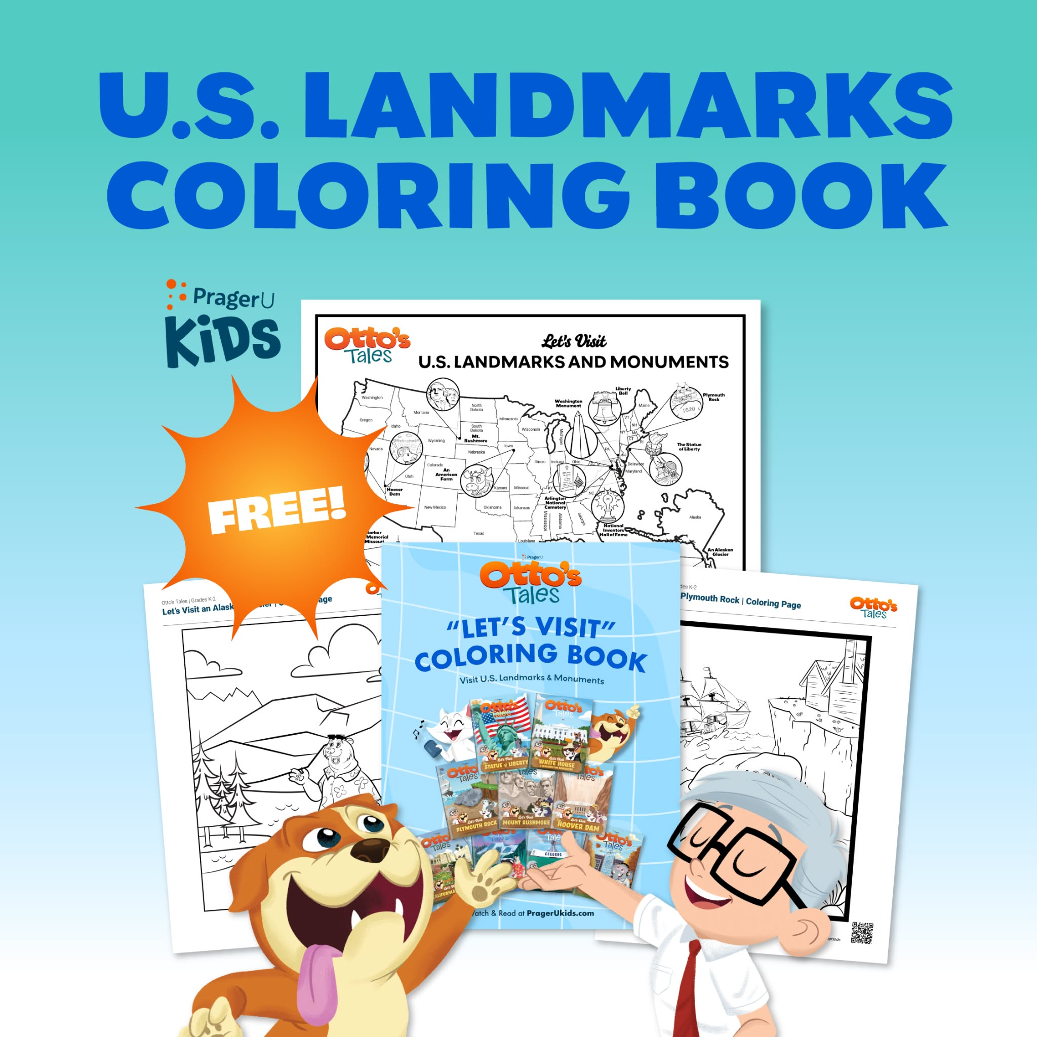 PragerU Kids Facebook ad: FREE Coloring Book for Kids!