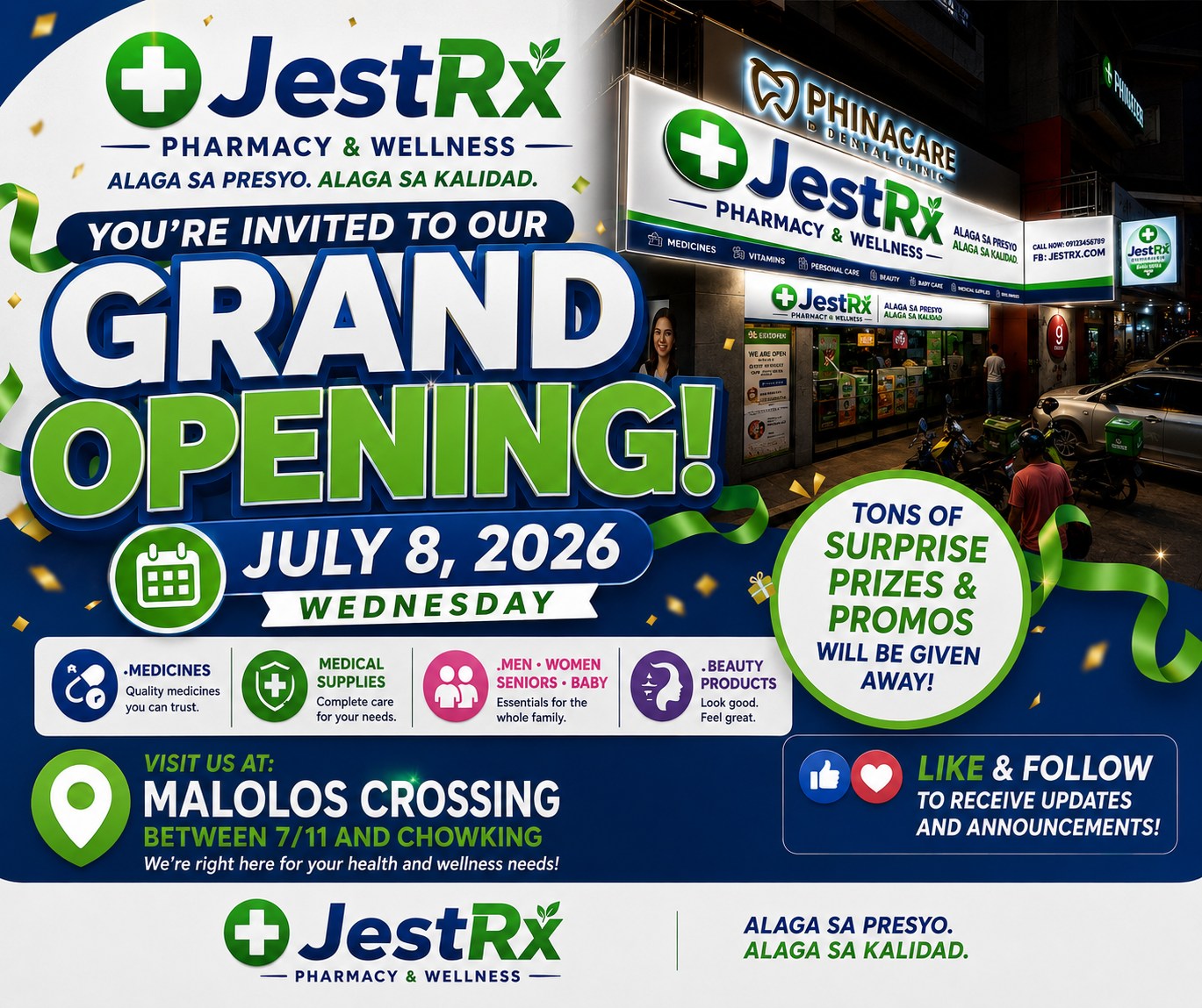 JestRx Facebook ad: BIG NEWS, MALOLOS!