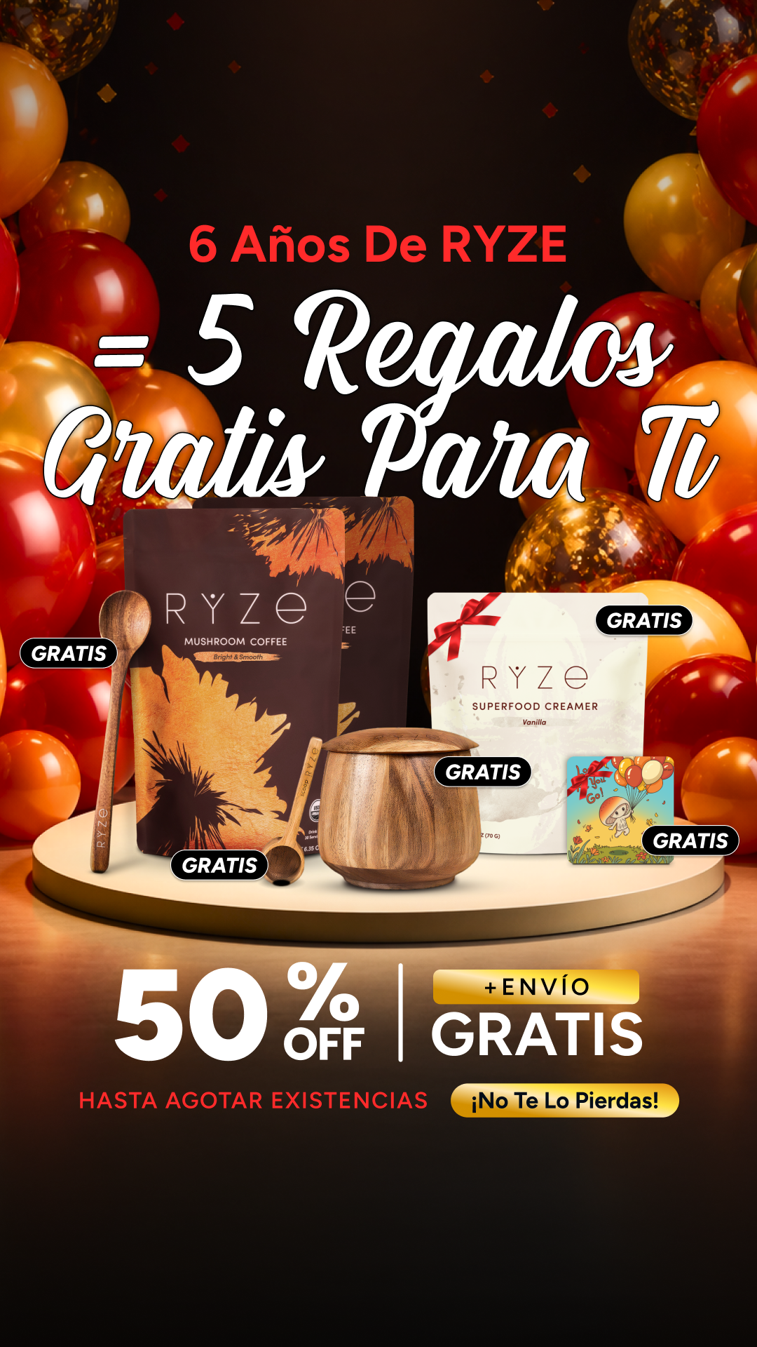 RYZE Superfoods Facebook ad