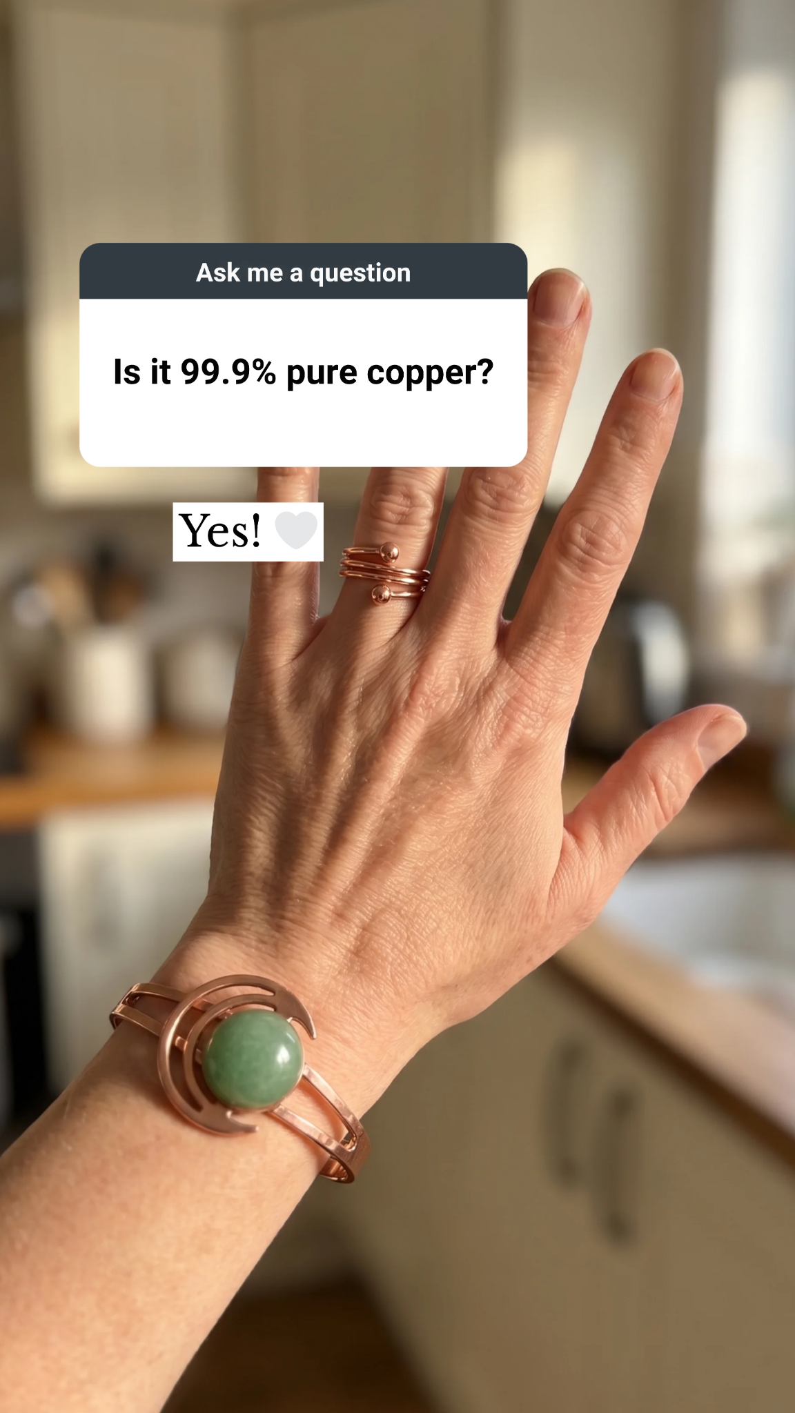Vera’s Copper Jewelry Facebook ad