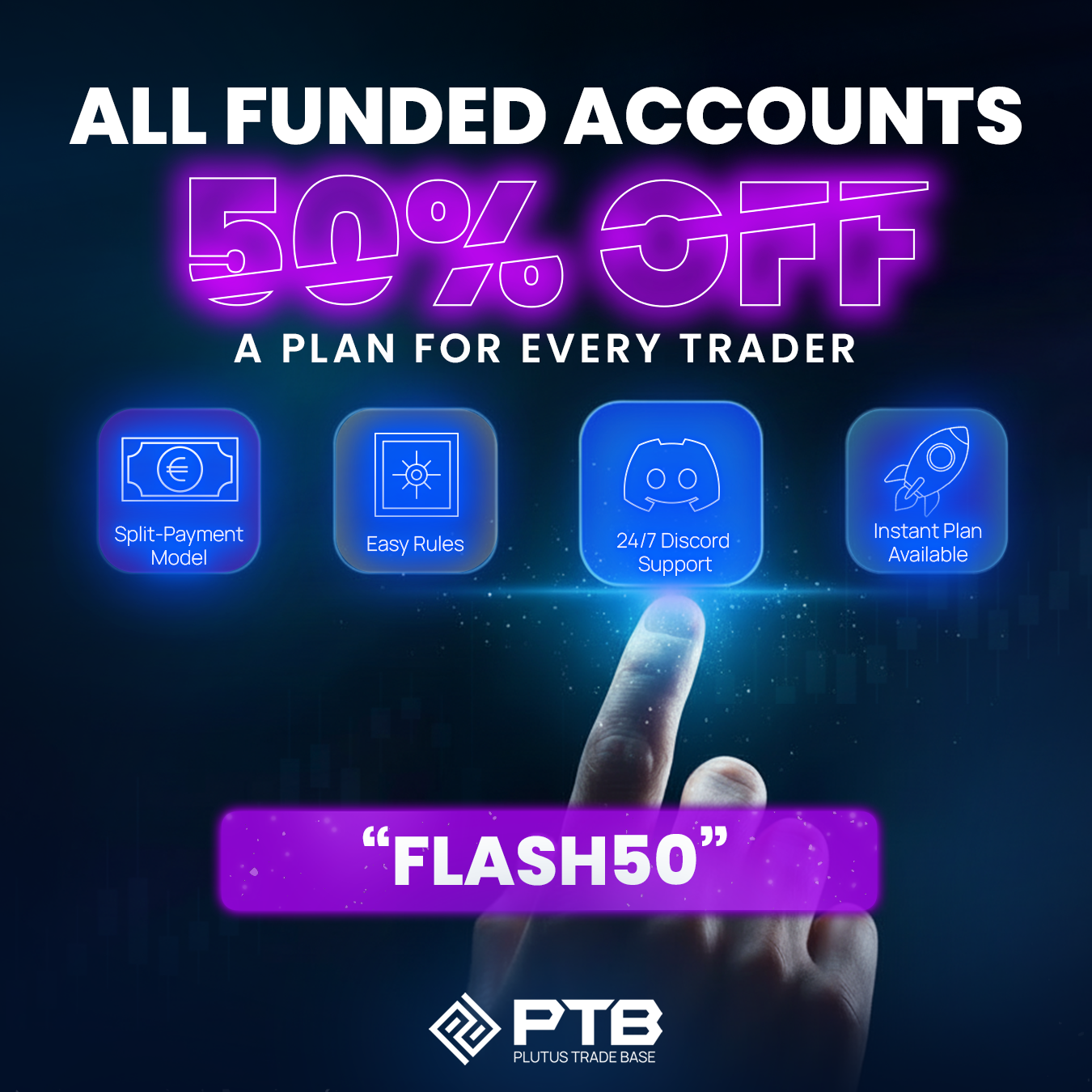 PTB - Plutus Trade Base Facebook ad: Fastest Growing Prop Firm of 2026