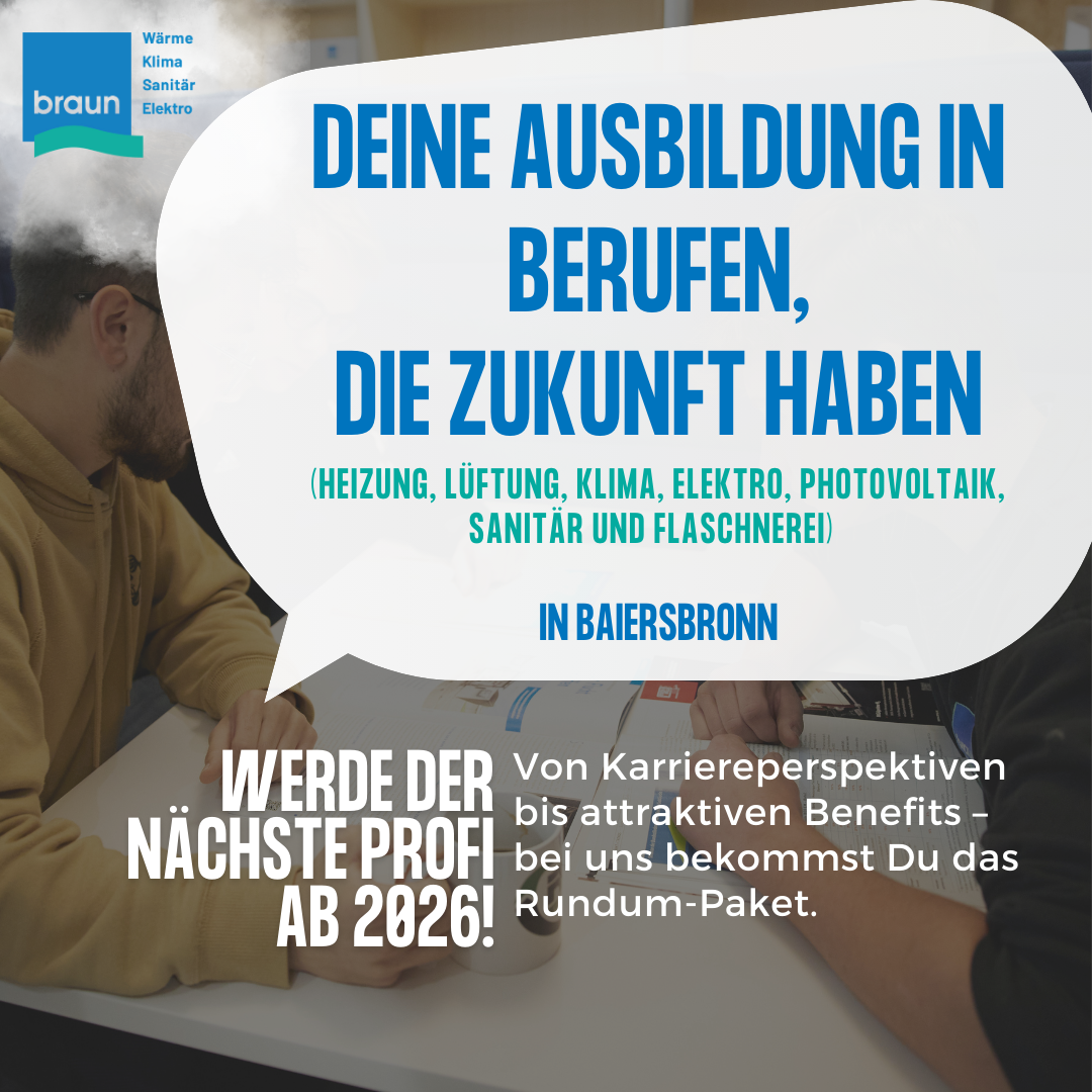 Gottfried Braun GmbH Facebook ad: Nachwuchstalente gesucht!
