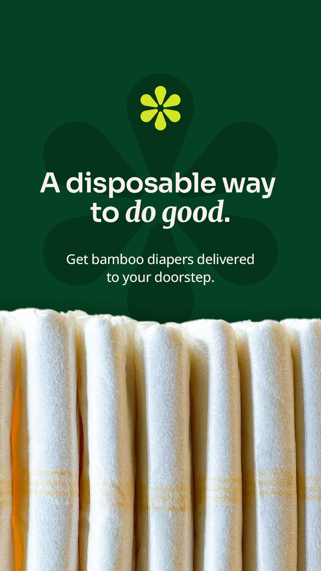 Do Good Diapers Facebook ad: Cloth Diapers from $29/wk