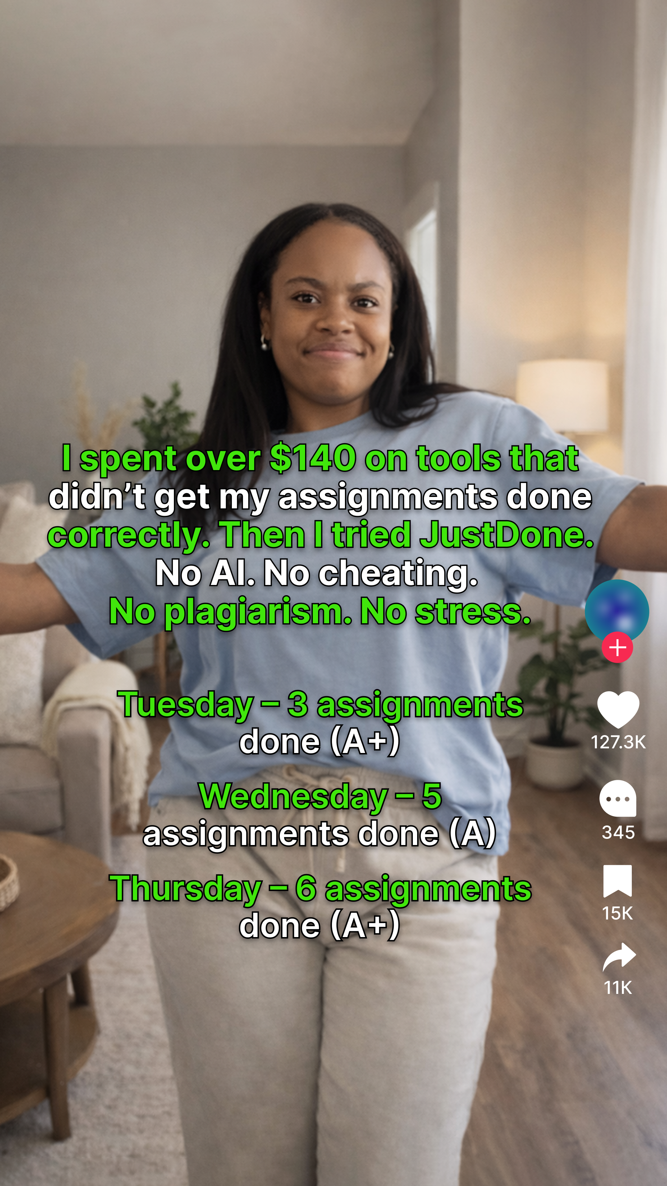 JustDone Facebook ad