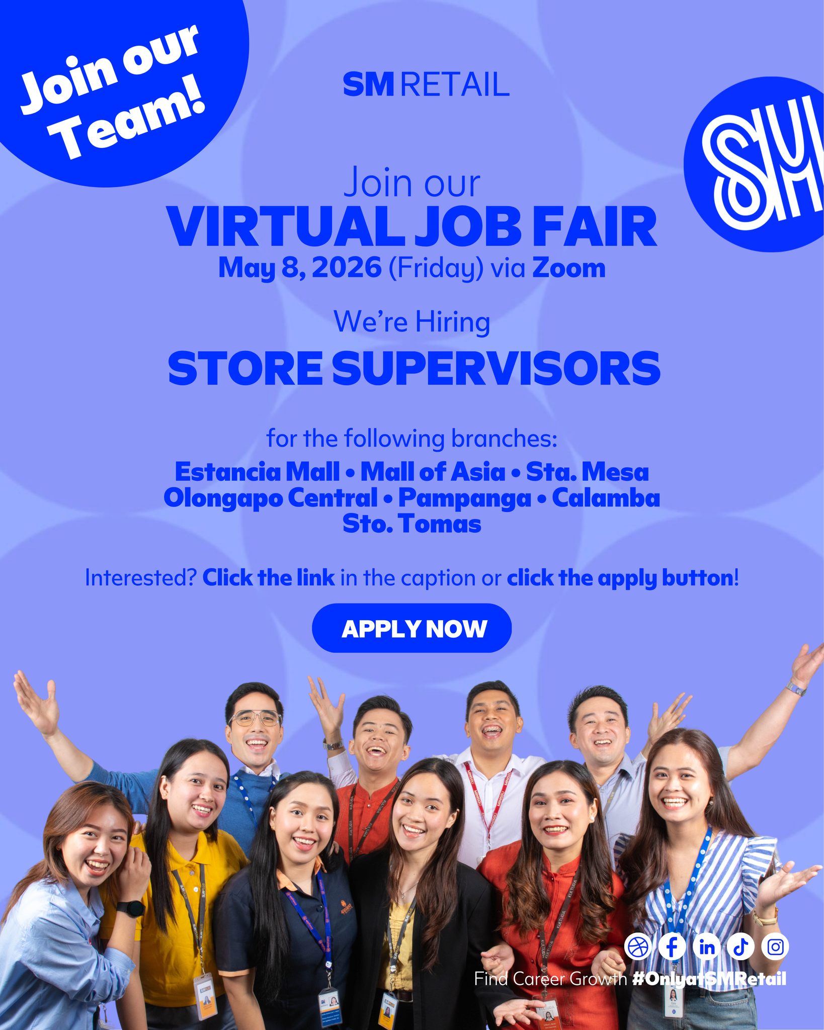 SM Retail, Inc. Careers Facebook ad: SM Retail is looking for π¦π§π’π₯π π¦π¨π£ππ₯π©ππ¦π’π₯π¦!