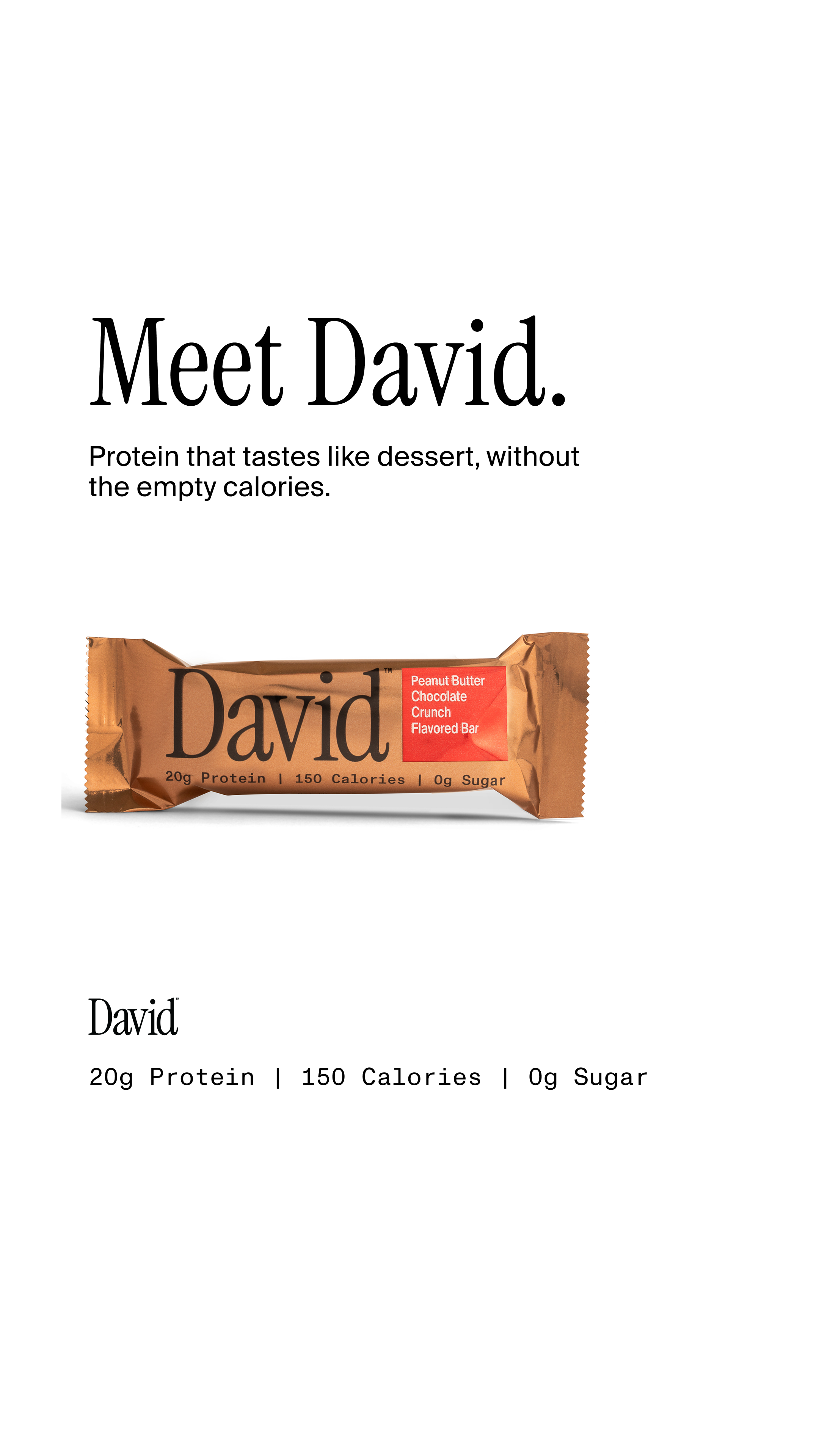 David Protein Facebook ad