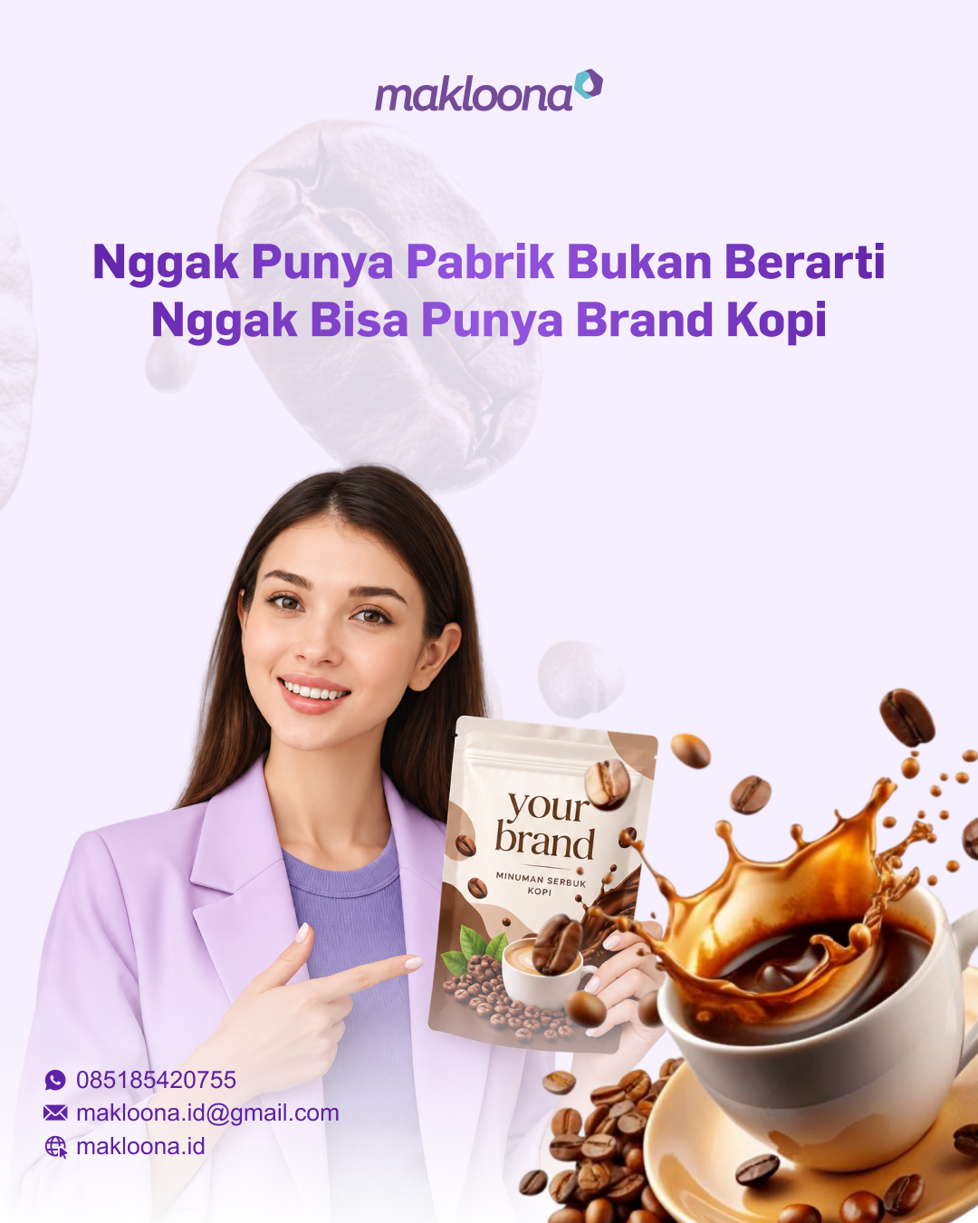 Makloona.id Facebook ad: Nggak punya pabrik bukan berarti nggak bisa punya…