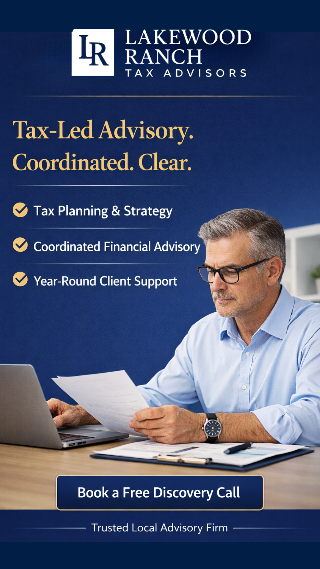 Lakewood Ranch Tax Advisors Facebook ad