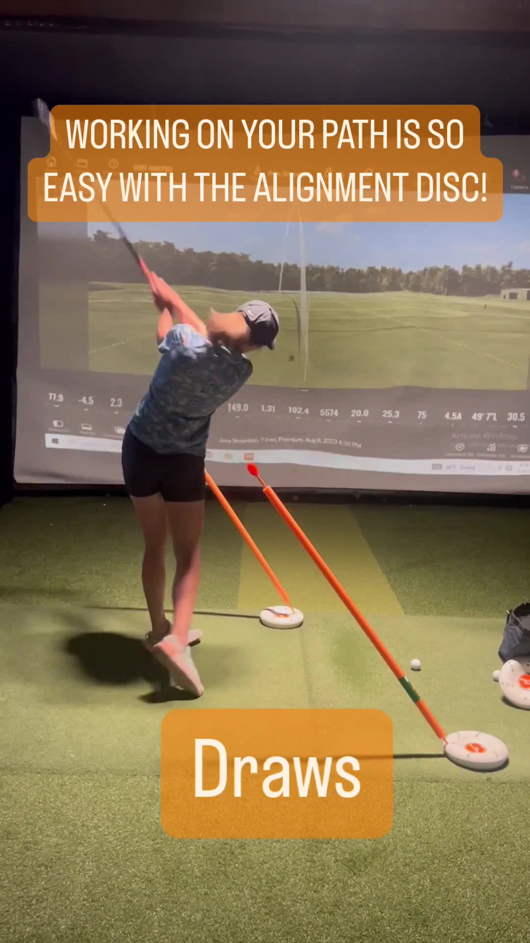 WhyGolf Facebook ad: Straighten Out Your Swing Path