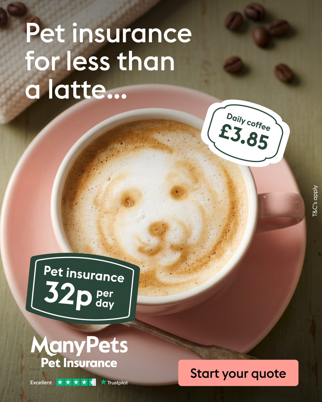 ManyPets UK Facebook ad