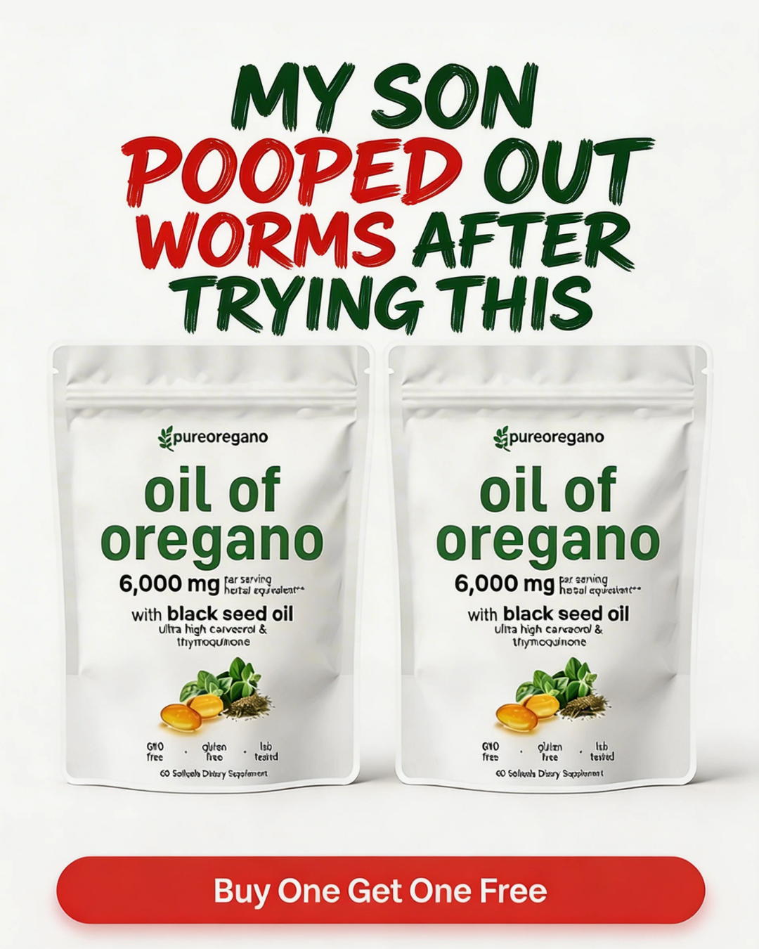 Pure Oregano Facebook ad