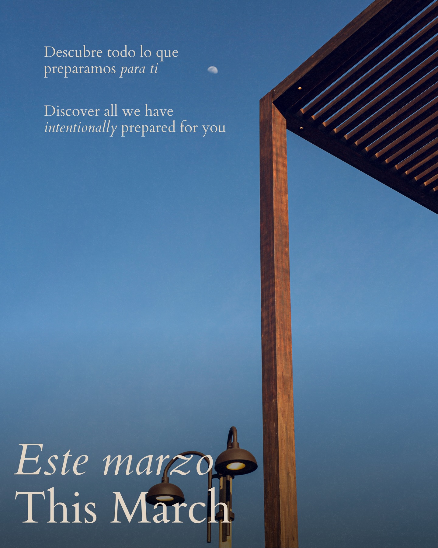 Ánima Village Cabo Facebook ad: Marzo se vive mejor juntos.