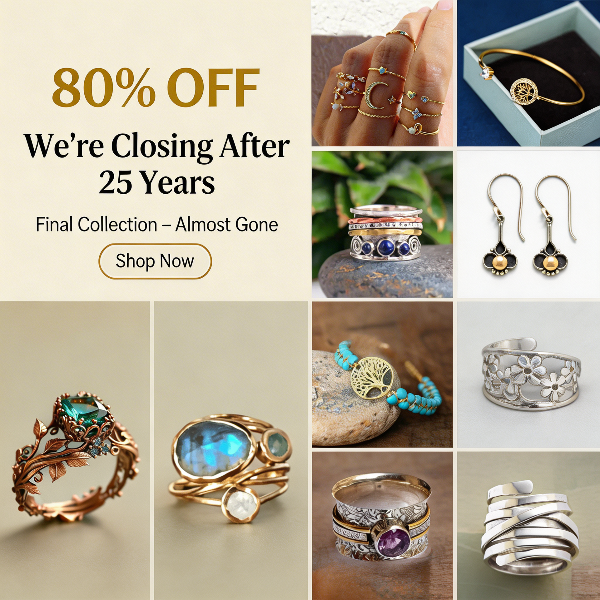 Amy American Classic Facebook ad: Handmade Jewelry