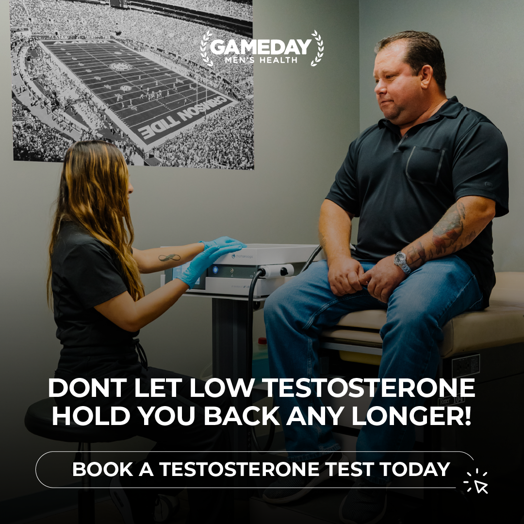 Gameday Men's Health Facebook ad: Book Your TRT Consultation!