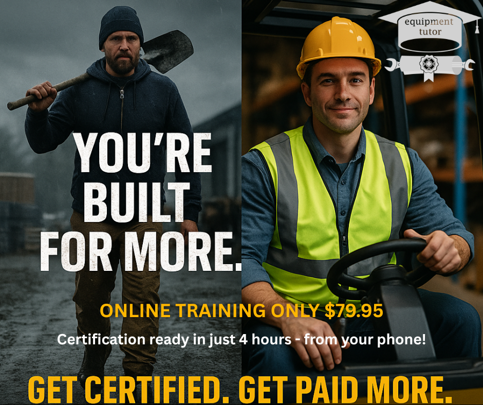 Equipment Tutor Facebook ad: Construction Equipment Training Online
