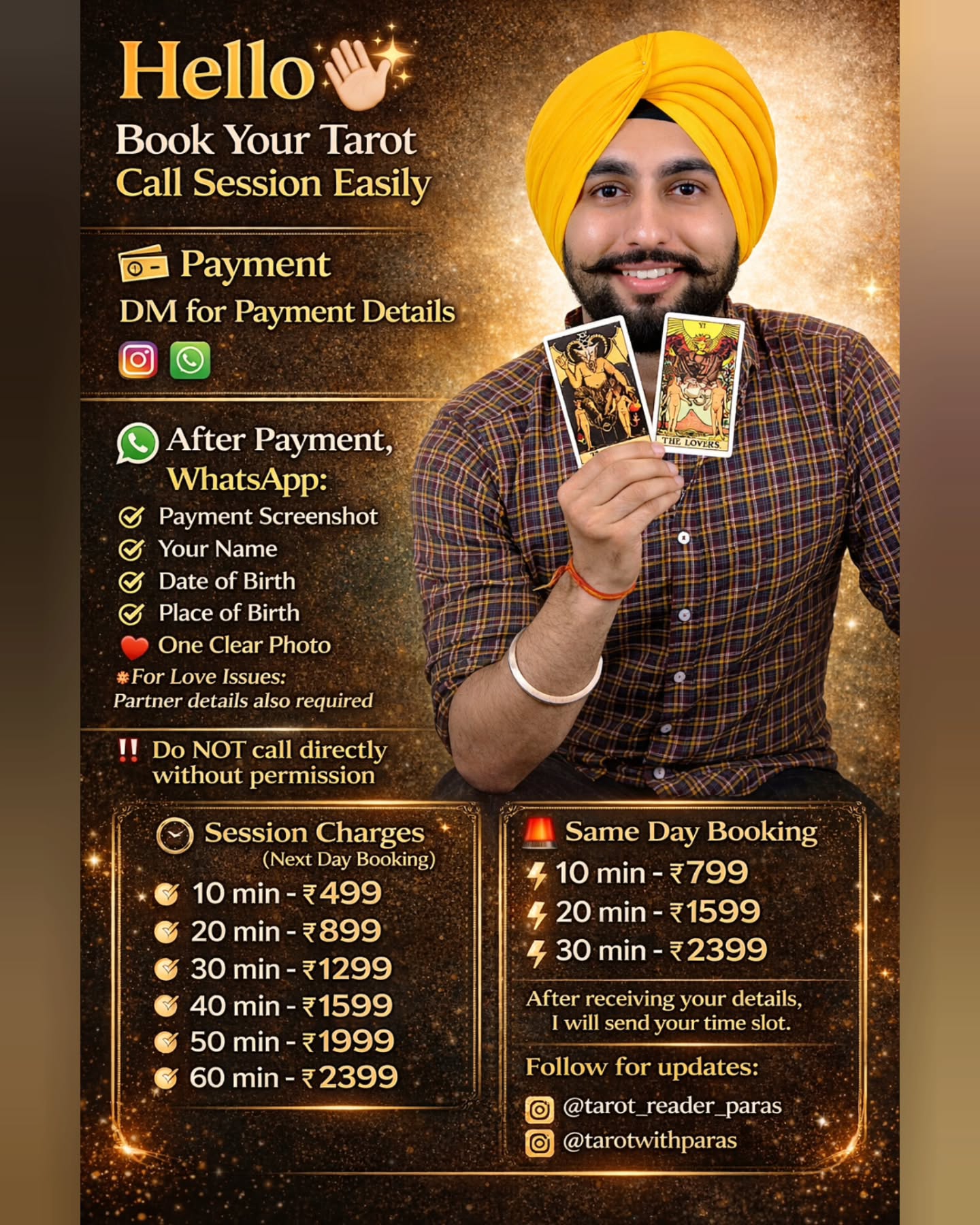 Tarotwithparas Facebook ad