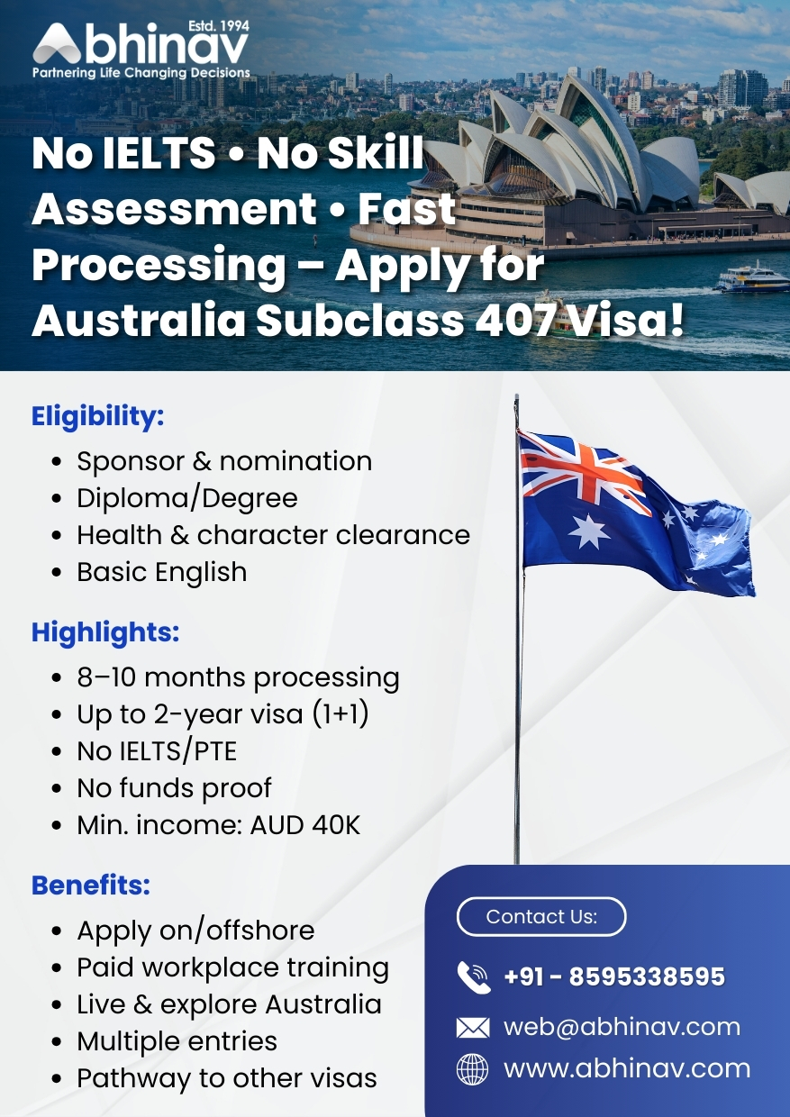 Abhinav Immigration Services Facebook ad
