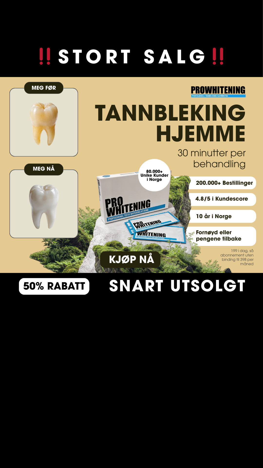 ProWhitening Facebook ad from Jul 20, 2026
