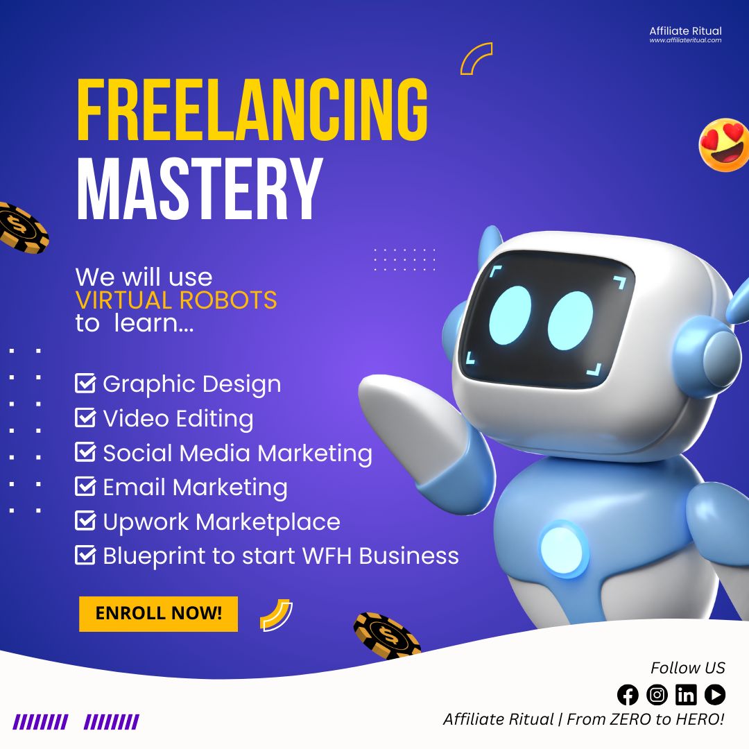 Symphony Store Facebook ad: Freelancing Mastery Course