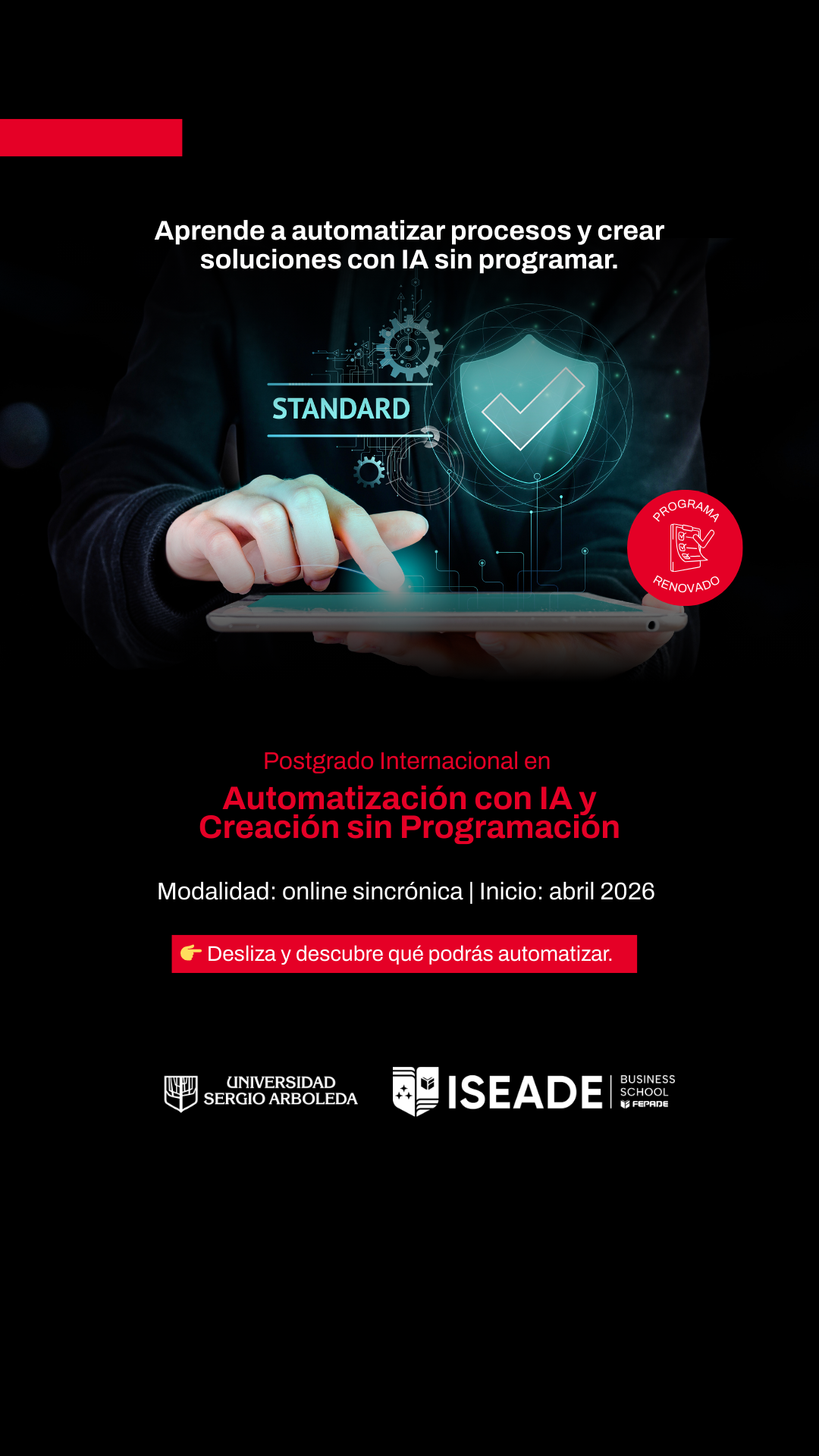Iseade Business School Facebook ad from Mar 11, 2026