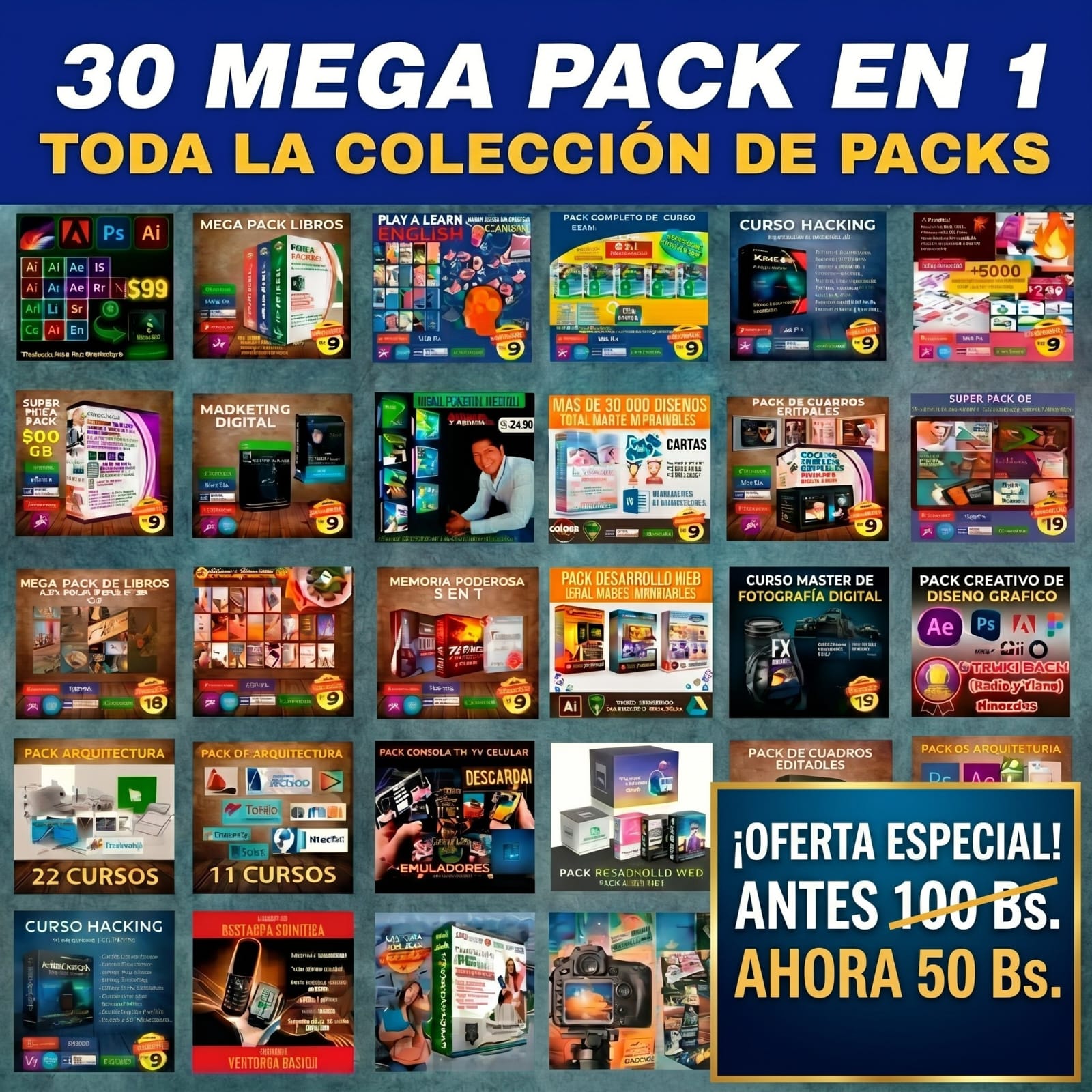 Digital Store BO Facebook ad: 𝑴𝑬𝑮𝑨 𝑷𝑨𝑪𝑲 𝑪𝑶𝑴𝑷𝑳𝑬𝑻𝑶