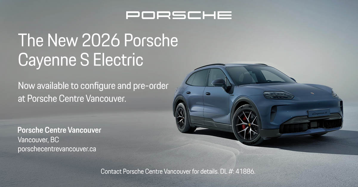 Porsche Centre Vancouver Facebook ad from Jun 19, 2026
