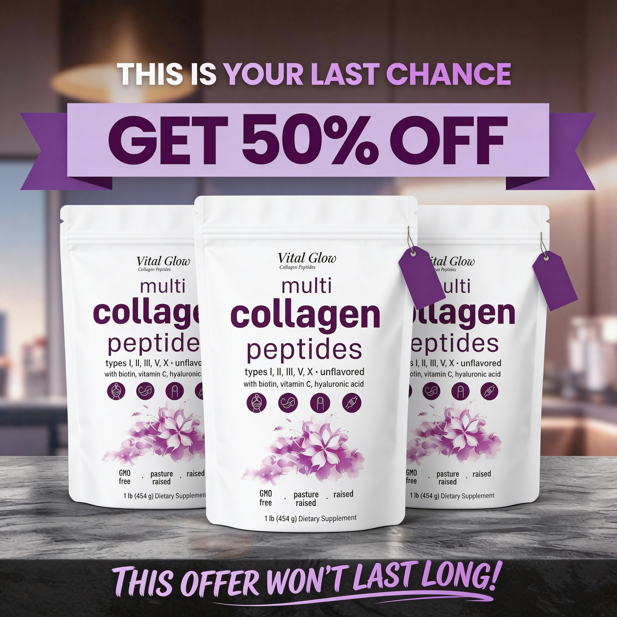 VitalGlow Facebook ad: Your Last Chance to Save