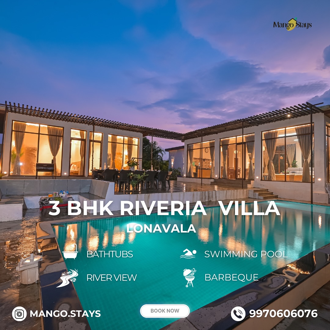 Mango Stays: Villa Rental and Management Facebook ad: Discover the 3 BHK Riveria Villa - Your…