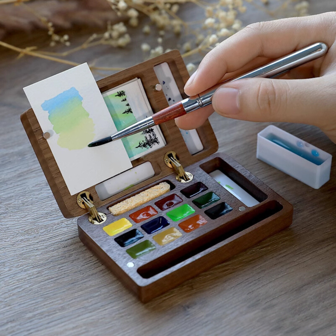 ArtMate Facebook ad: Handmade Walnut Art Kit