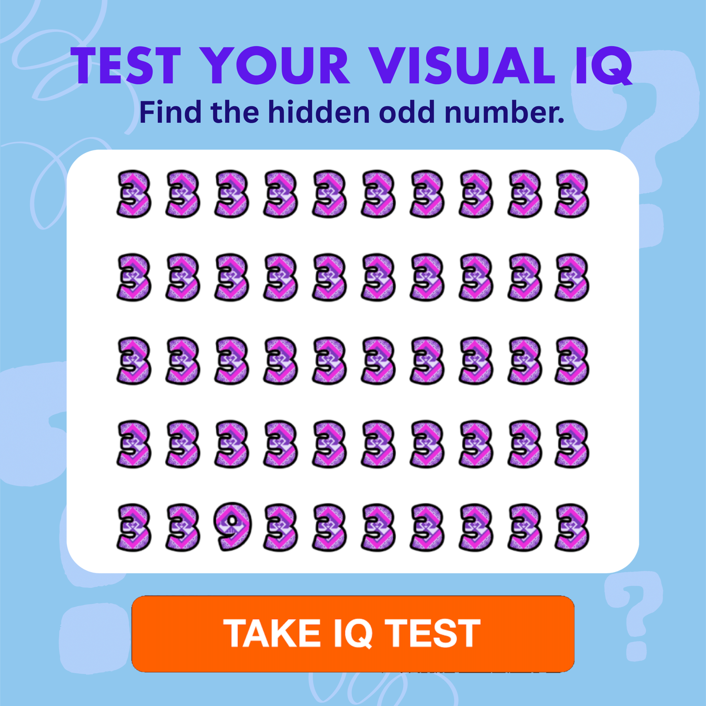 My IQ Facebook ad