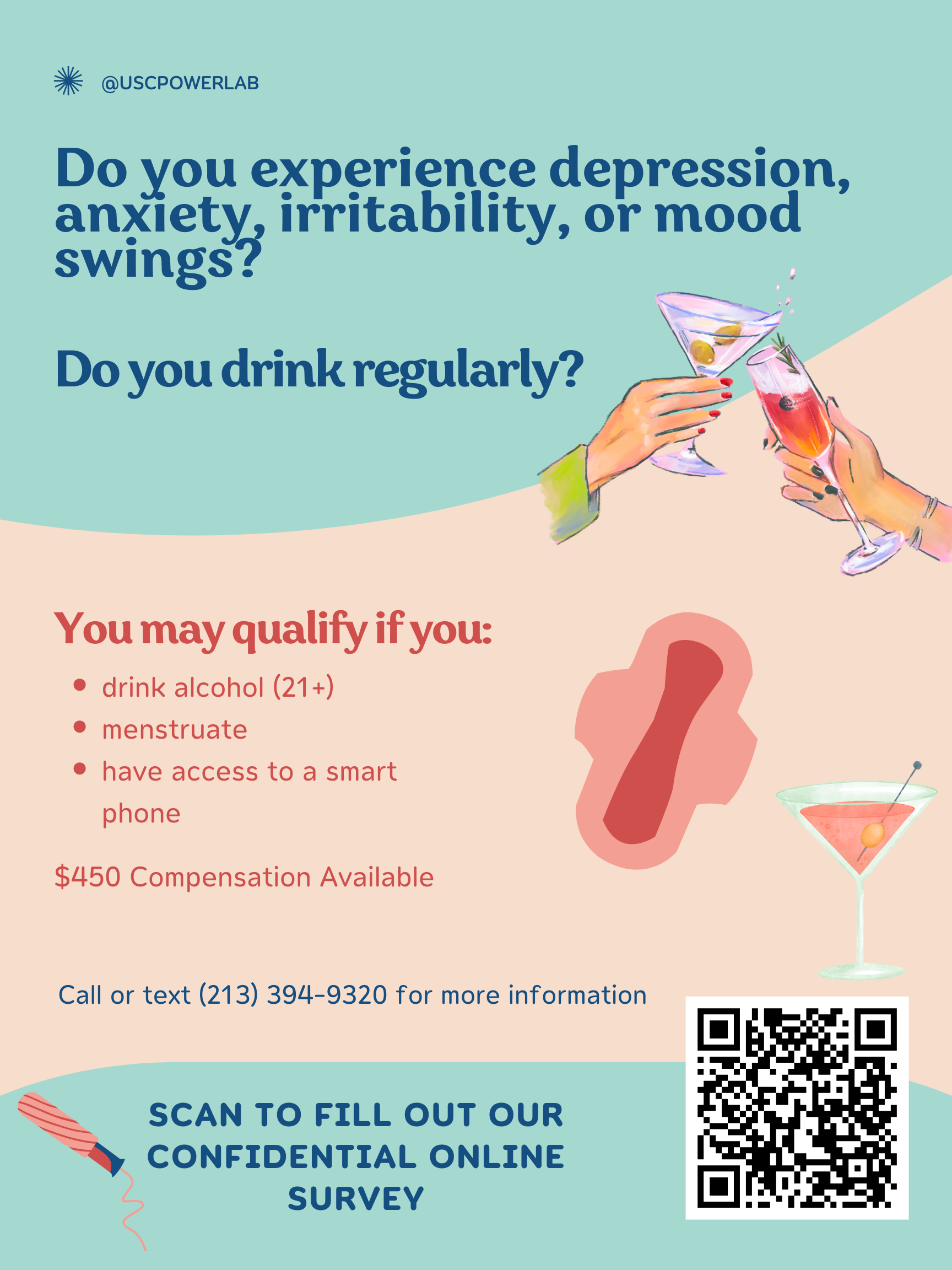 USC Alcohol and Menstrual Cycle Study Facebook ad: Hera Screen Consent