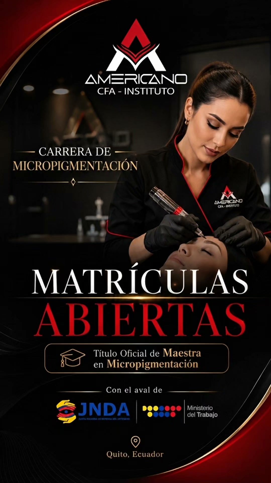 Instituto Americano Facebook ad: Matrículas Abiertas | Micropigmentación