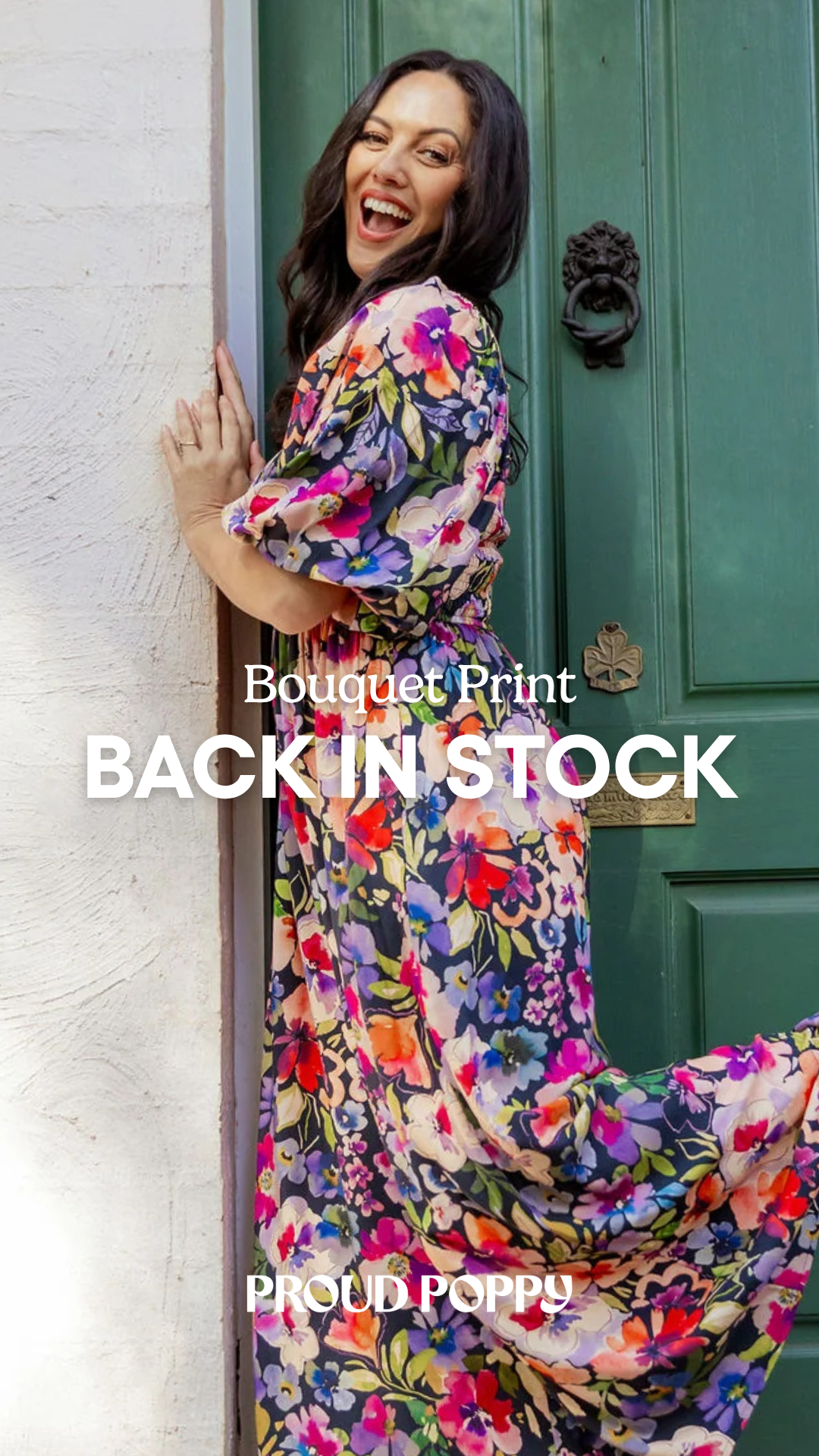 Proud Poppy Clothing Facebook ad: Winter Bouquet Is Back