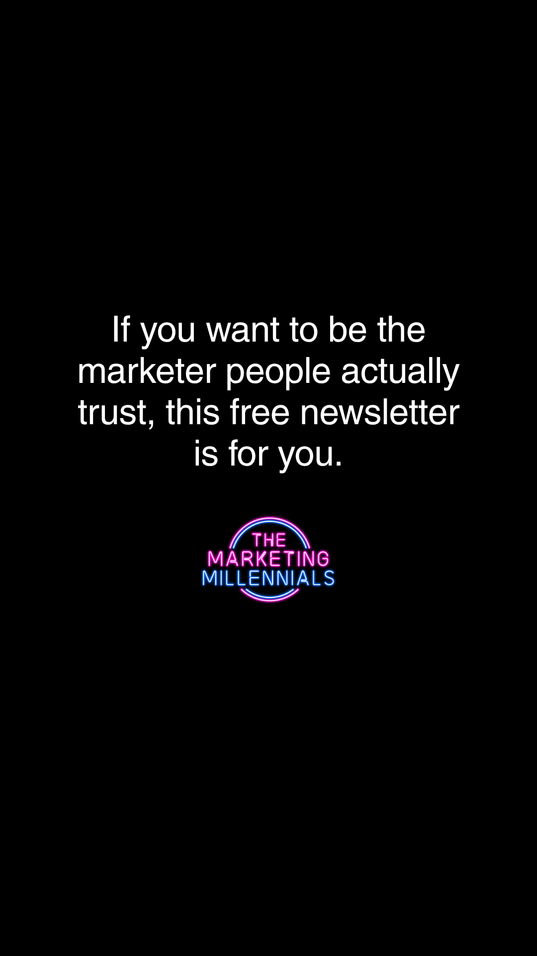 The Marketing Millennials Facebook ad from Jun 13, 2026