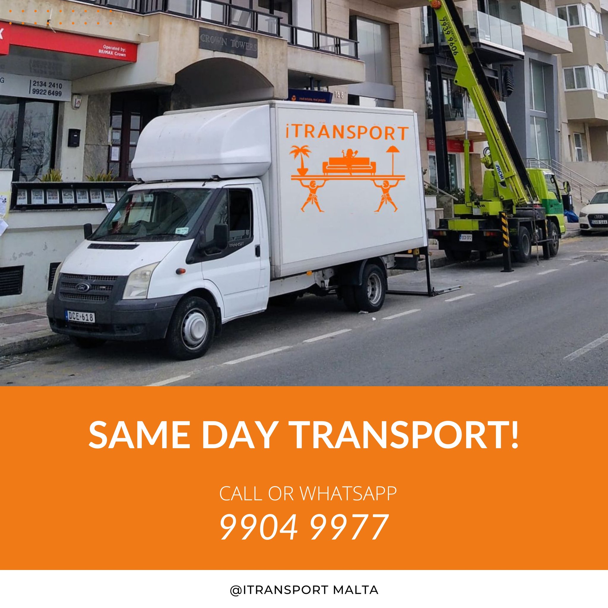 iTransport Malta Facebook ad from Jan 10, 2026