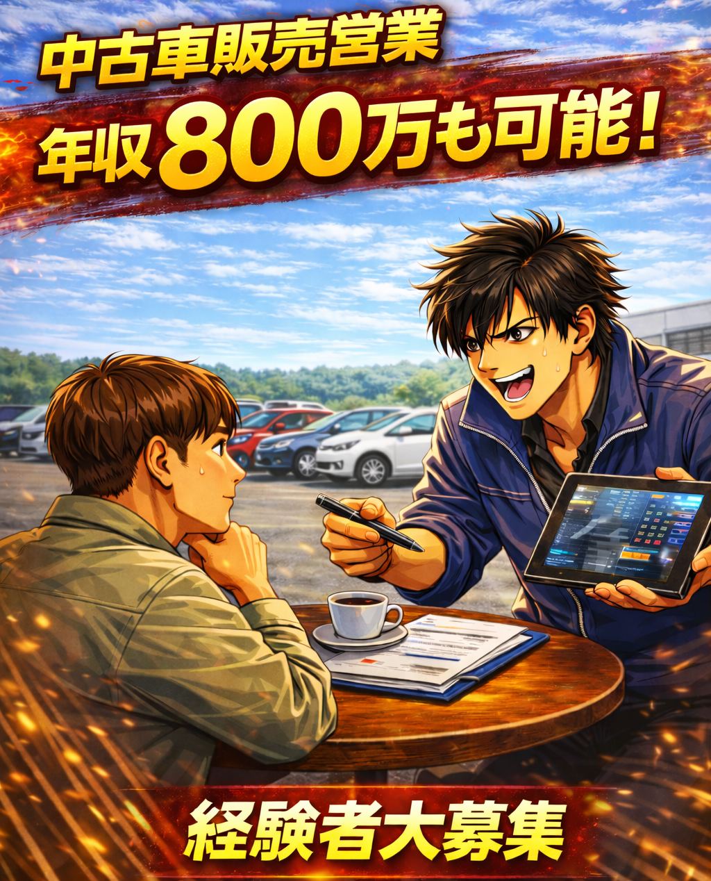 オーテックプラス Facebook ad: 乗用車販売|営業経験者大募集!!