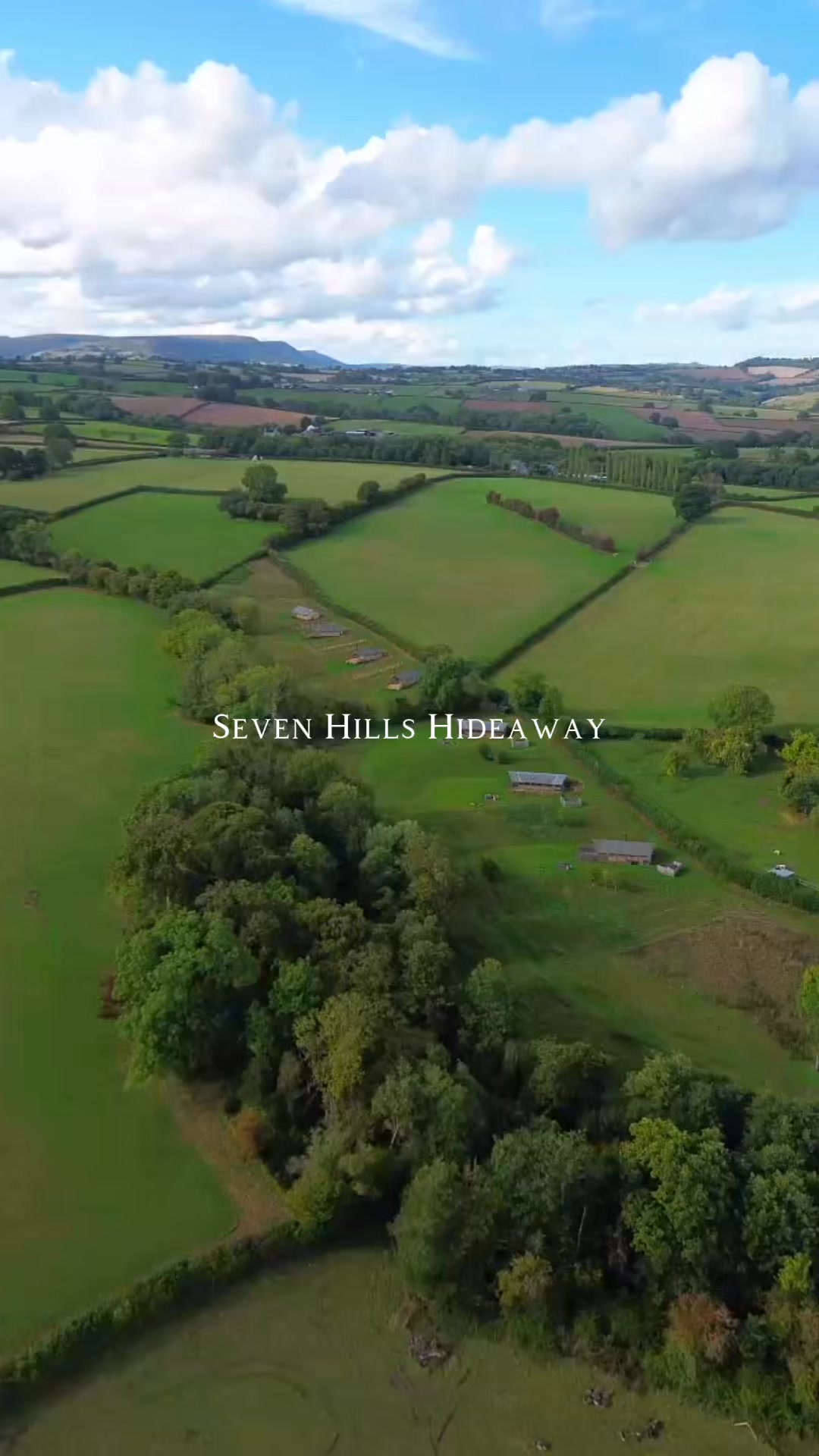 Seven Hills Hideaway - Luxury Glamping Wales Facebook ad: Slow Down at Seven Hills Hideaway