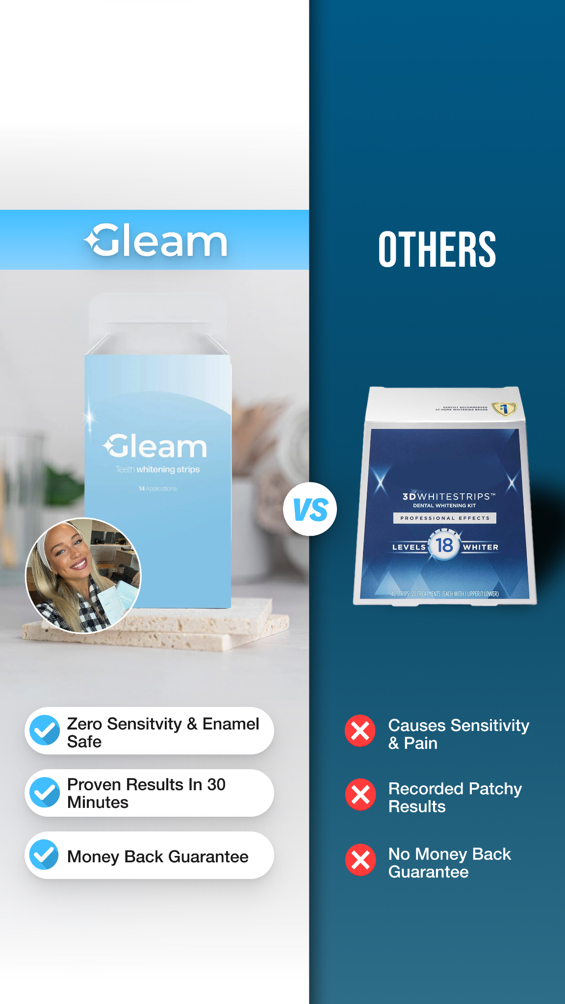 Gleam Facebook ad