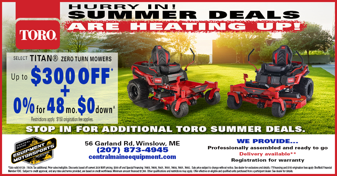 Central Maine Equipment & Motorsports Facebook ad from Jun 1, 2026