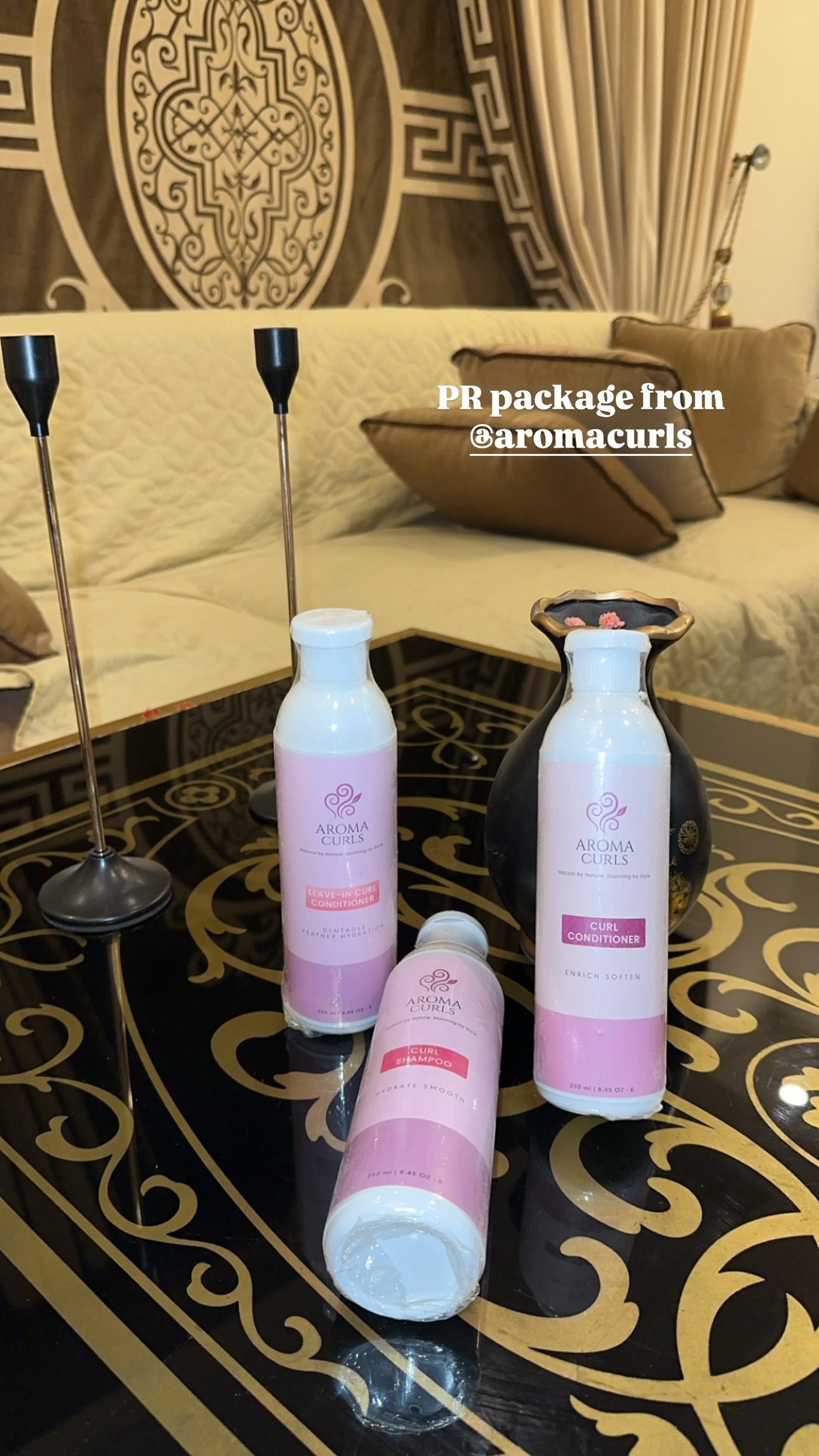 Aroma Curls Facebook ad: The Primer Set Curly Hair Shampoo Conditioner Pakistan