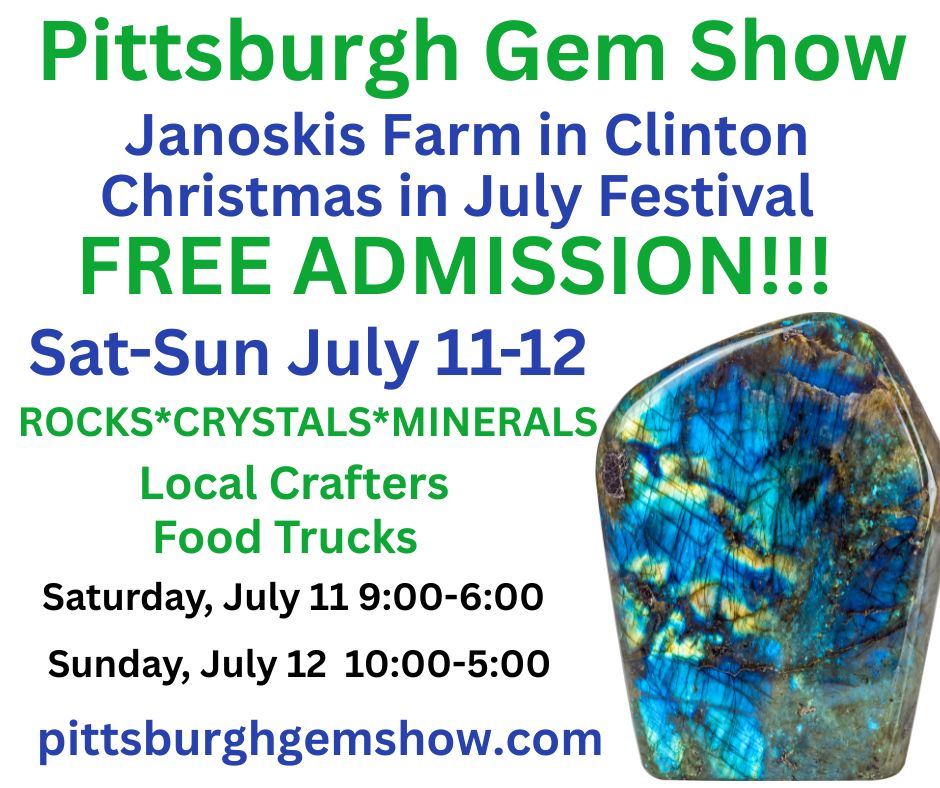Pittsburgh Gem Show Facebook ad: Pittsburgh Gem Show - The areas largest gem, mineral, and…