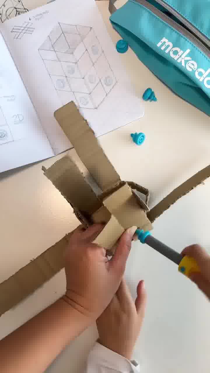 Makedo Facebook ad: Tools. For Kids. For Cardboard